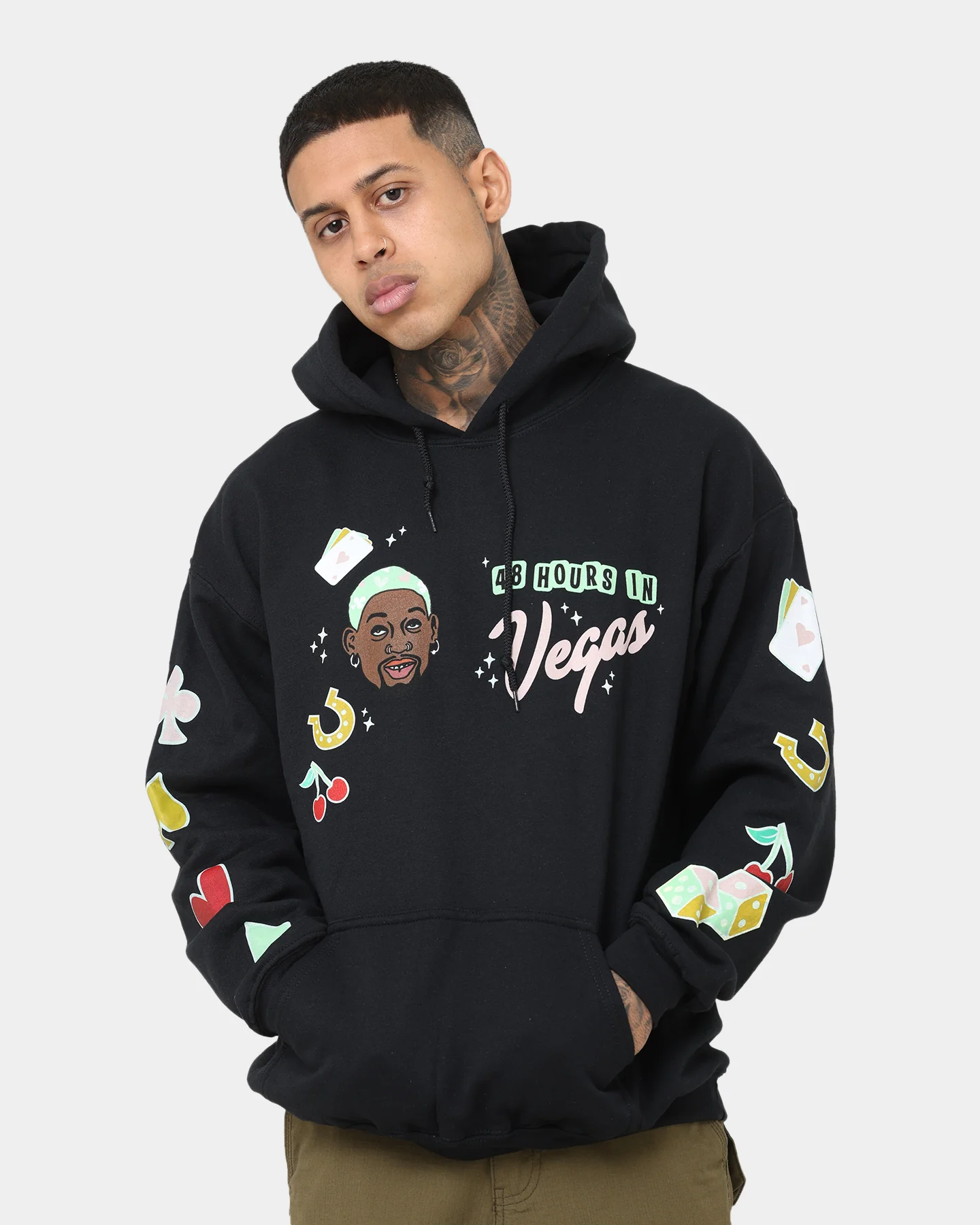 Rodman Brand 48 Hours In Vegas Hoodie Black - Image 2