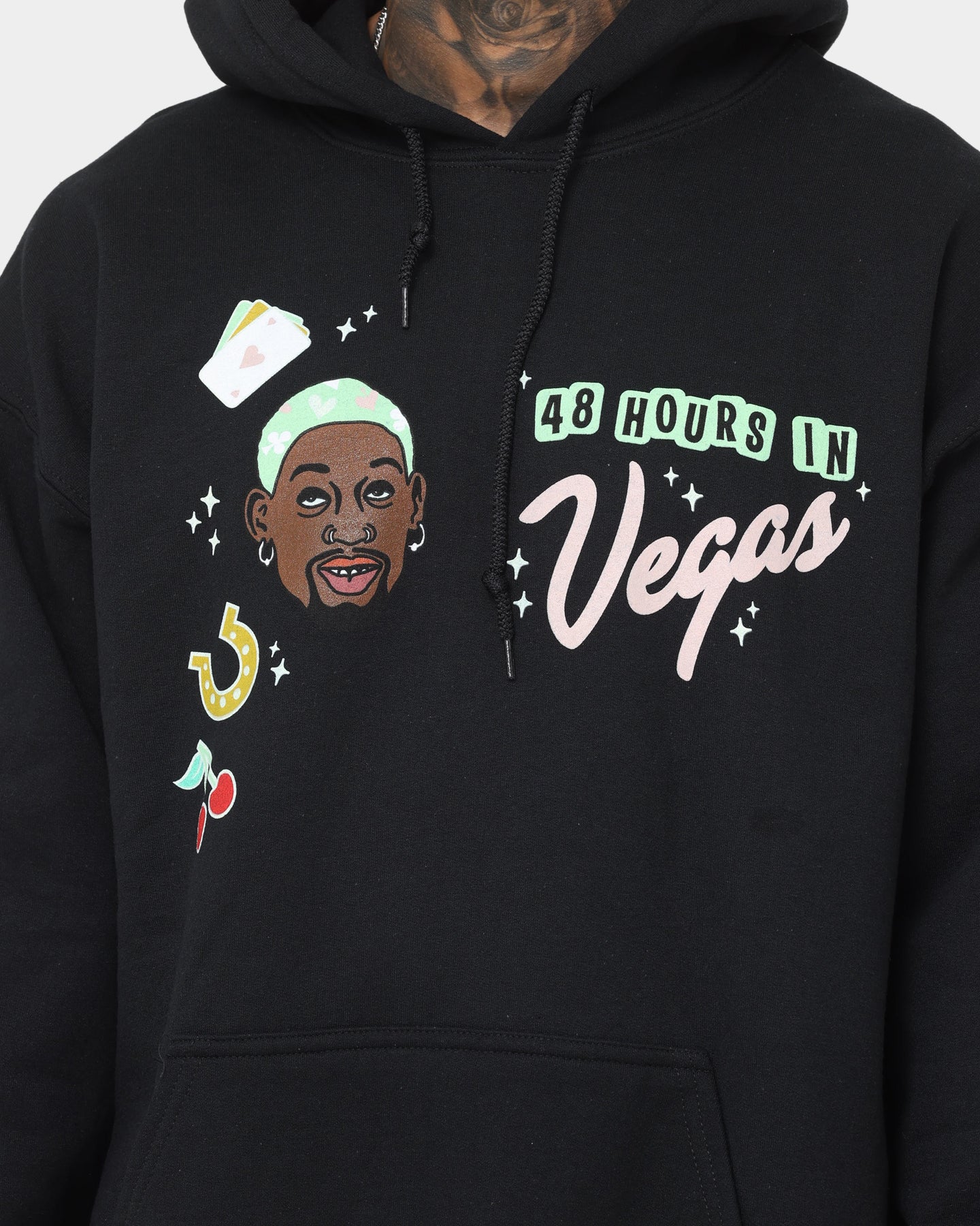 Rodman Brand 48 Hours In Vegas Hoodie Black - Image 4