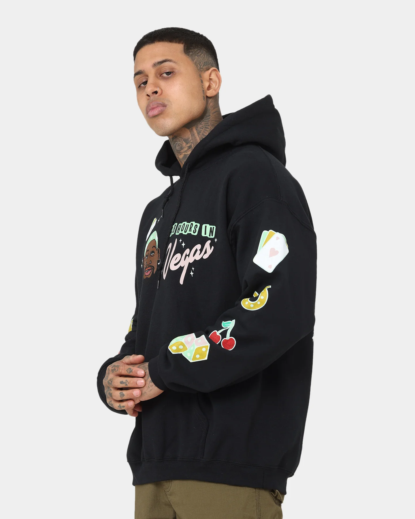 Rodman Brand 48 Hours In Vegas Hoodie Black - Image 7