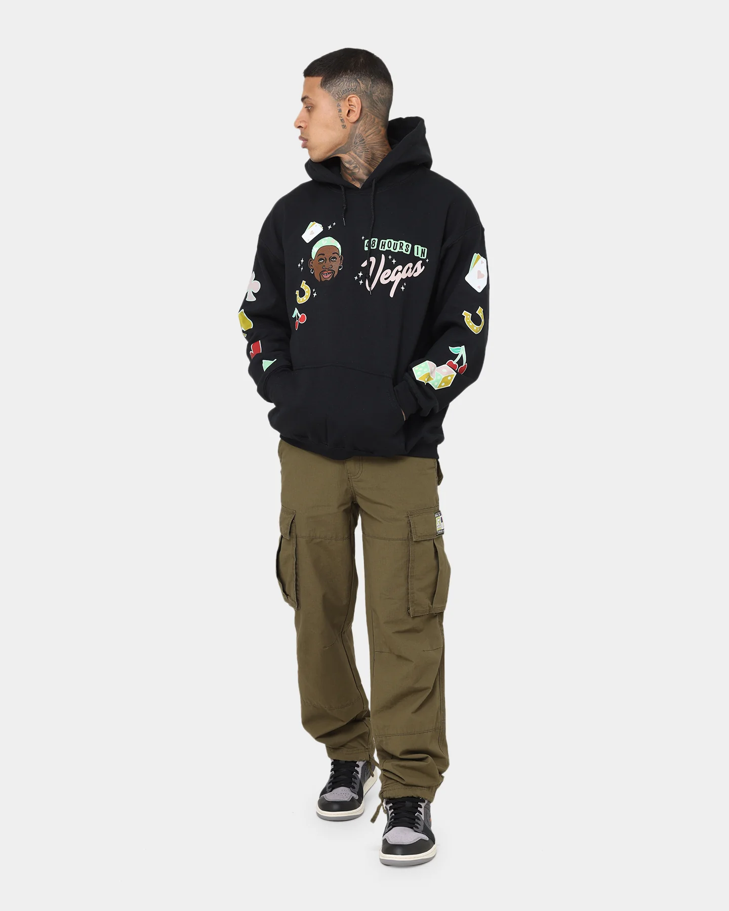 Rodman Brand 48 Hours In Vegas Hoodie Black - Image 8
