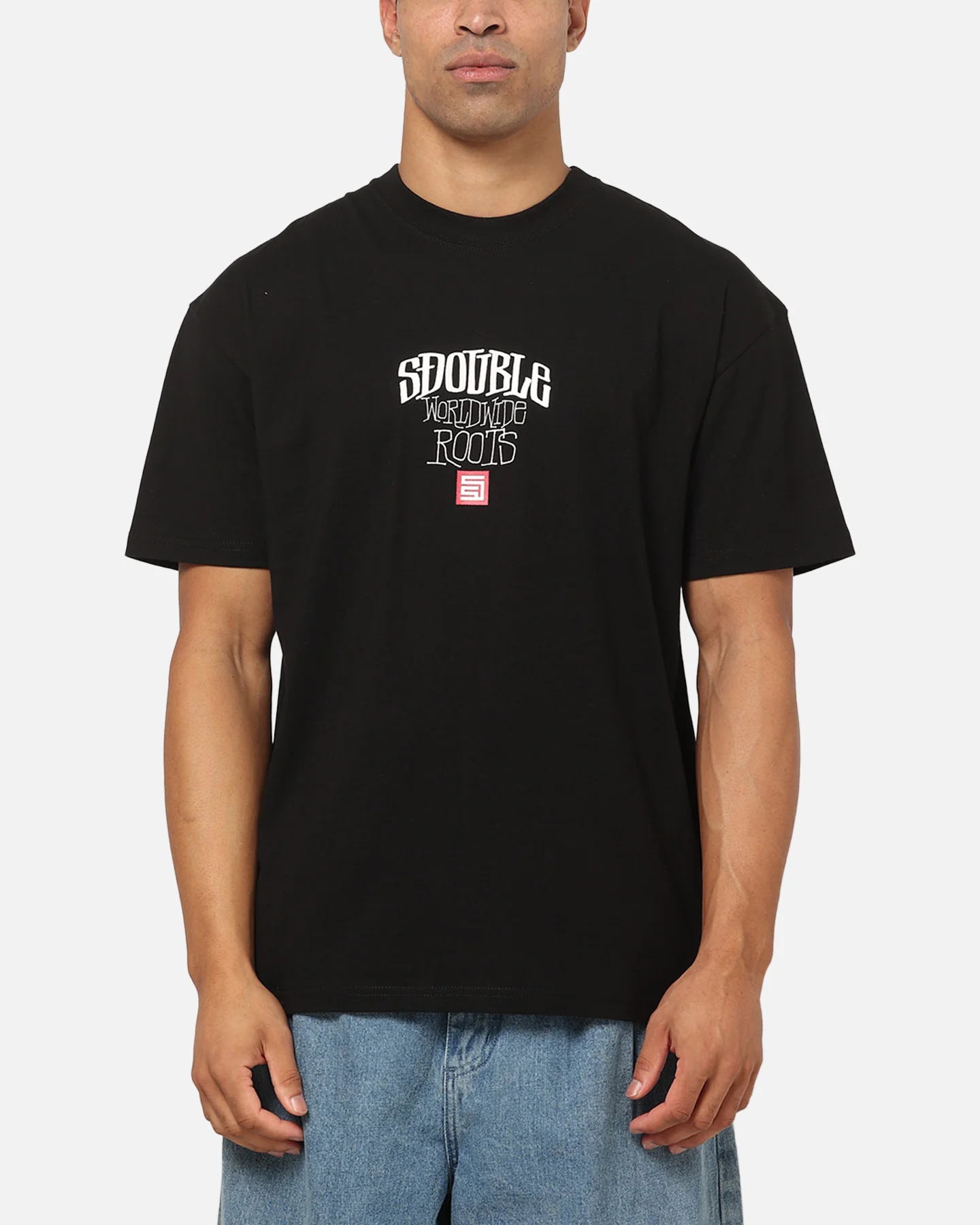 S Double Citreon T-Shirt Pigment Black - Image 2