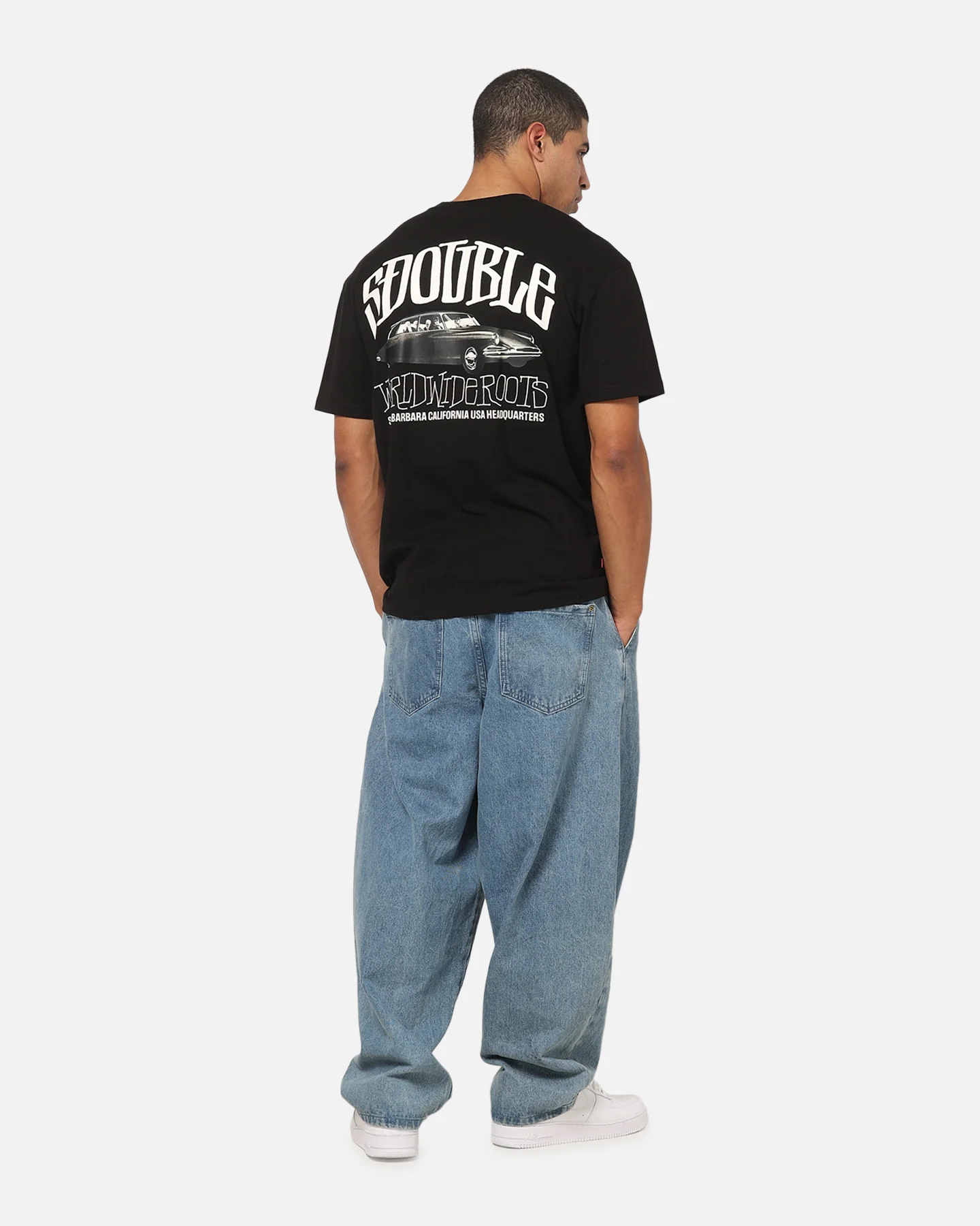 S Double Citreon T-Shirt Pigment Black - Image 3