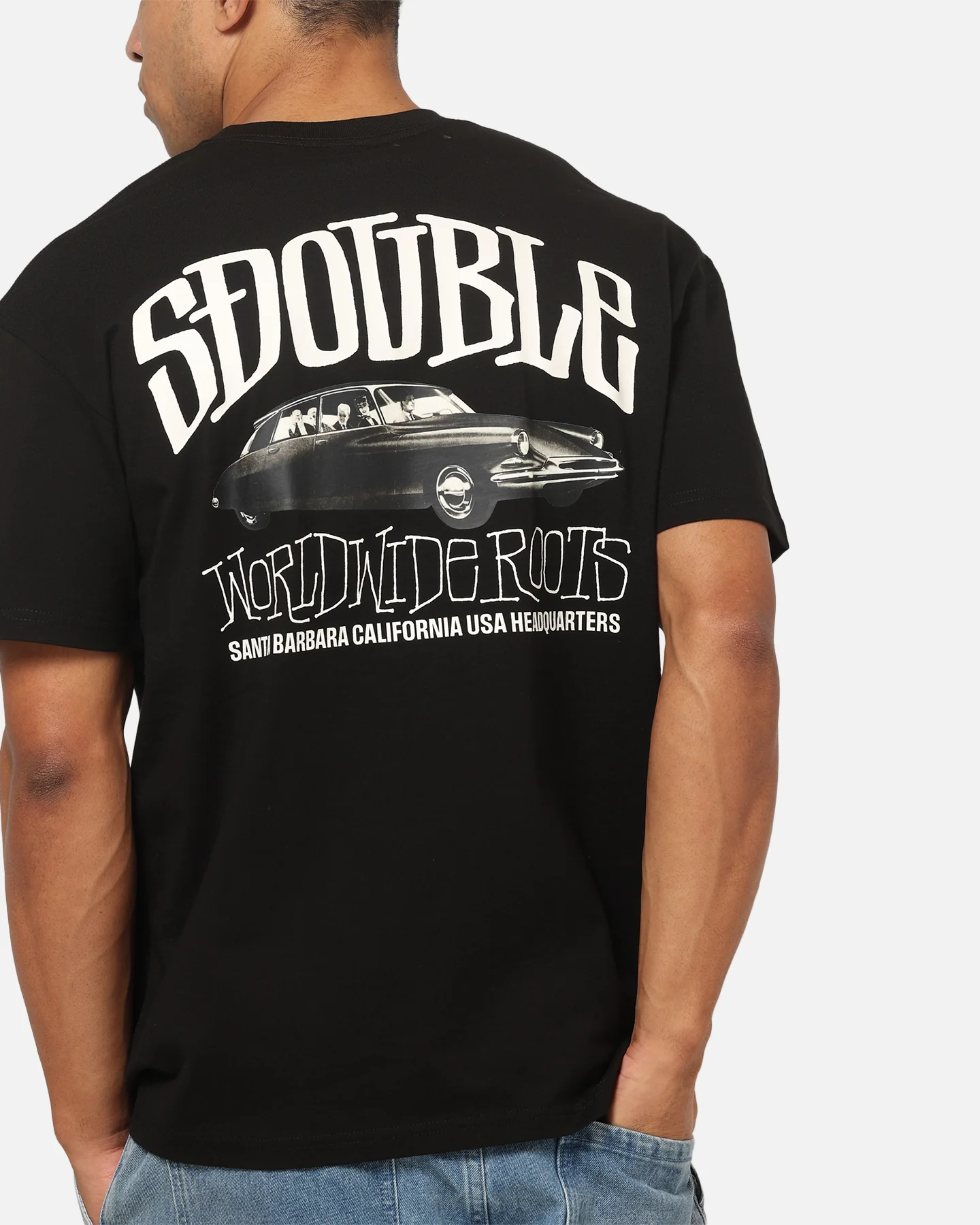 S Double Citreon T-Shirt Pigment Black - Image 7