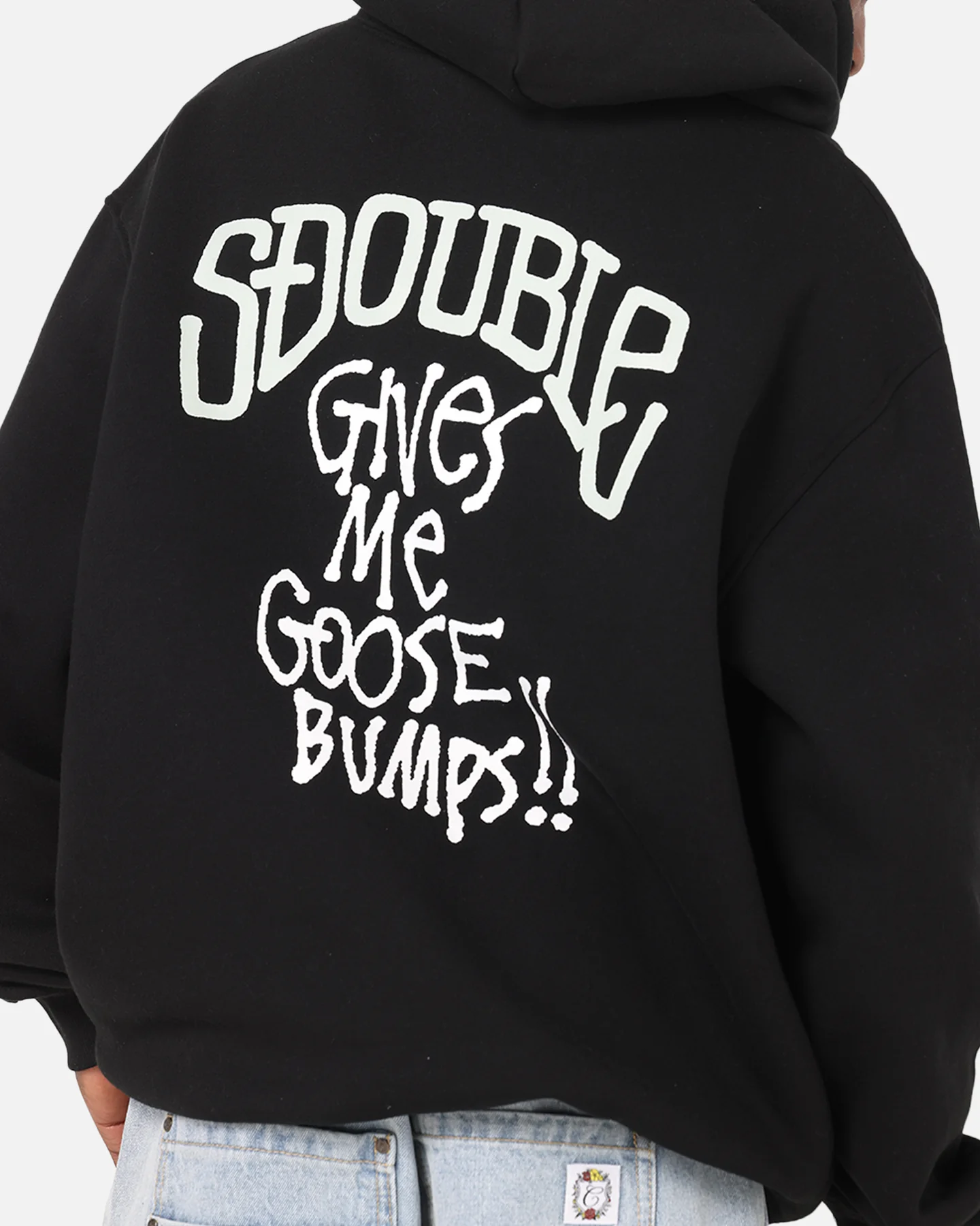S Double Goosebumps Hoodie Washed Black - Image 7