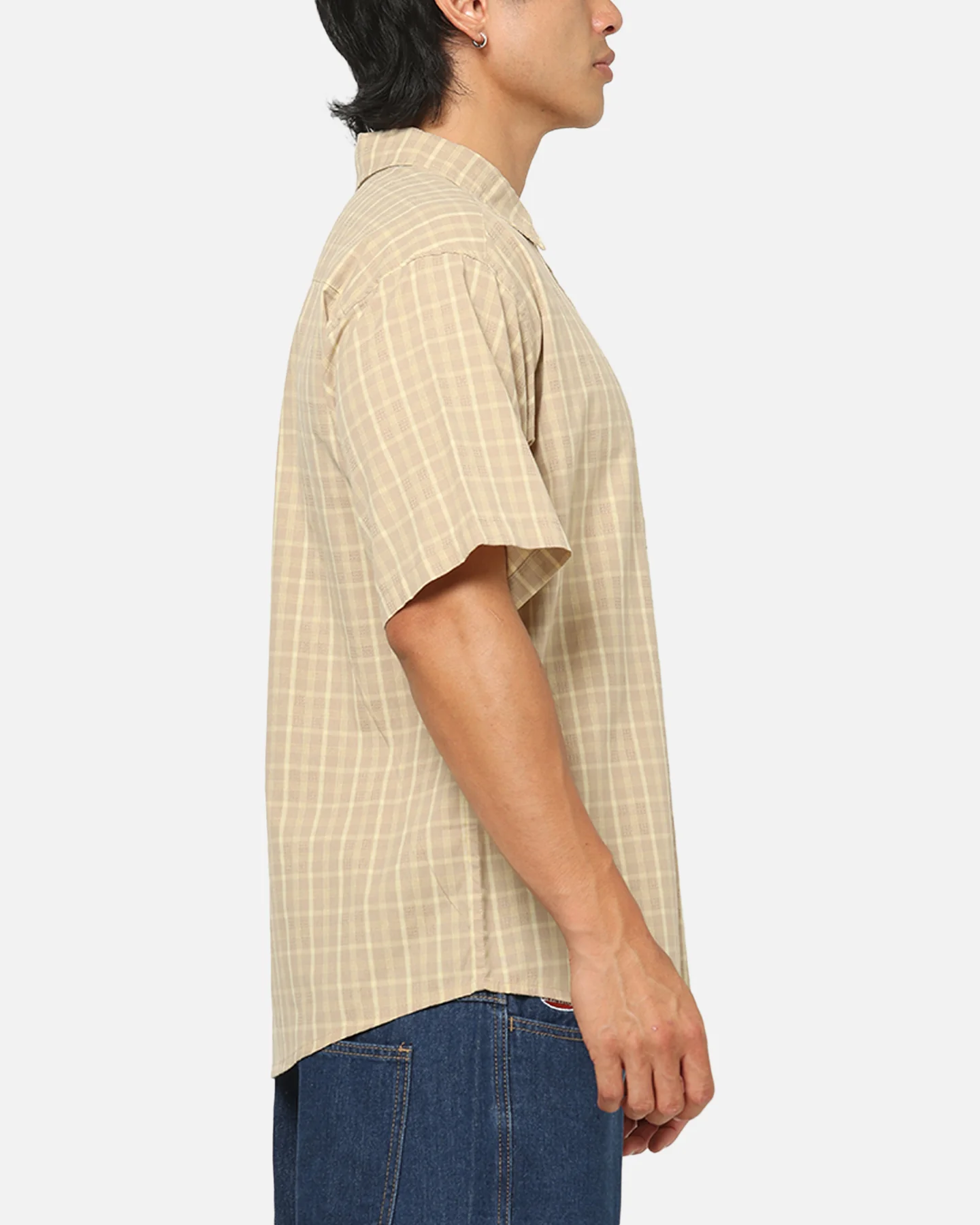 S Double Hill Button Up Shirt Putty - Image 4