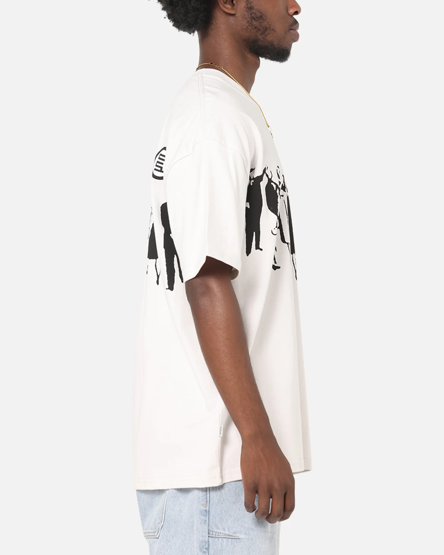 S Double People Stripe T-Shirt Pigment Grey - Image 5