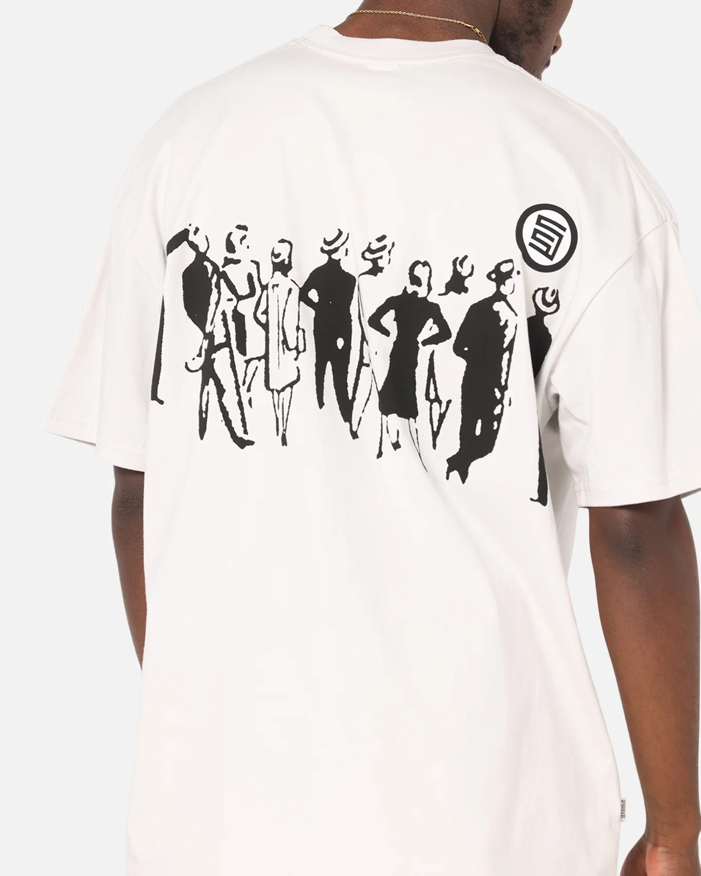S Double People Stripe T-Shirt Pigment Grey - Image 7