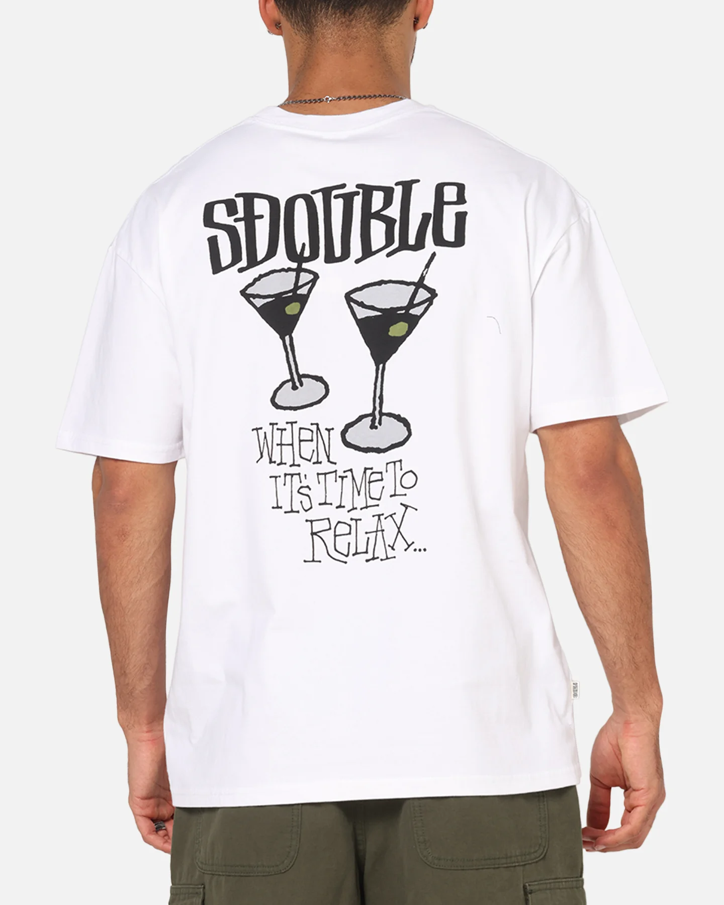 S Double Time To Relax T-Shirt White