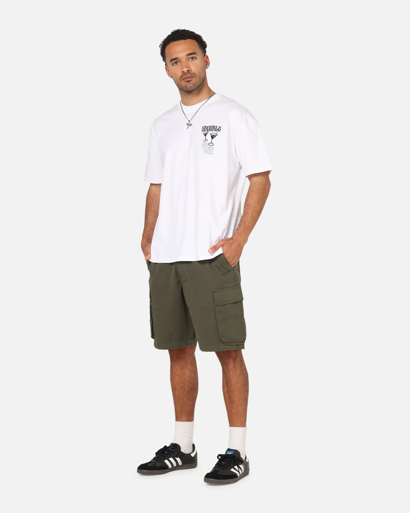 S Double Time To Relax T-Shirt White - Image 4