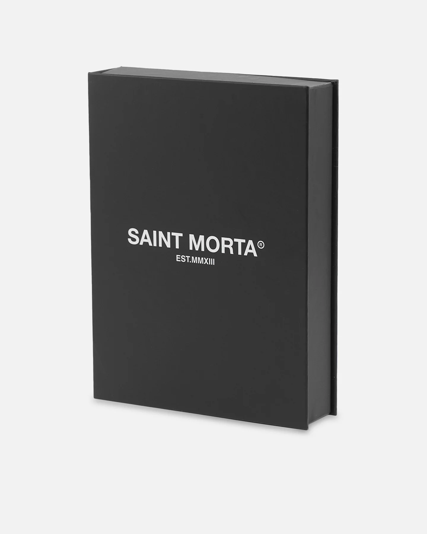 Saint Morta 18" 14mm Iced Interlink Chain Iced White Gold - Image 10