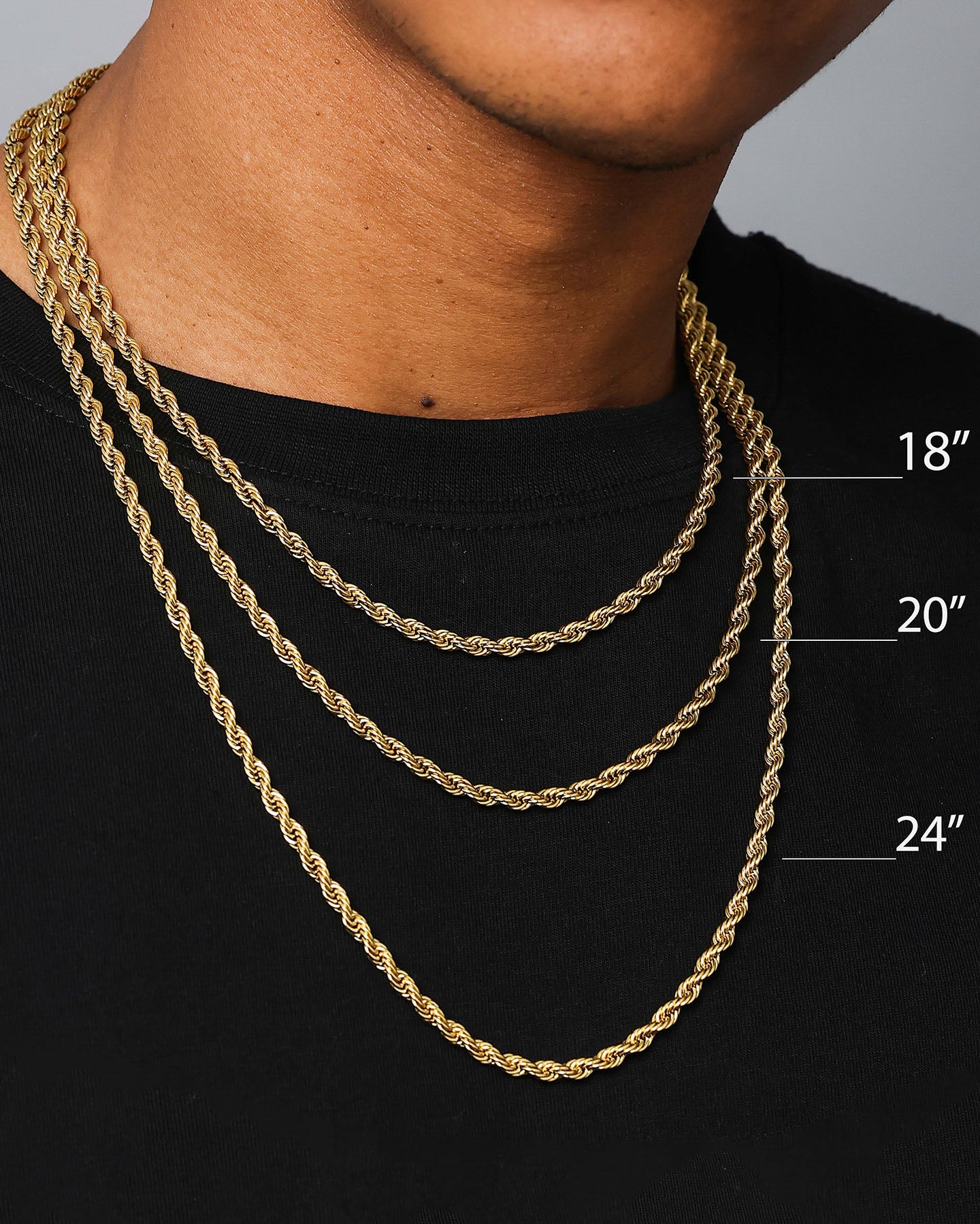 Saint Morta 3mm Smooth Cut Cuban Chain White Gold - Image 10