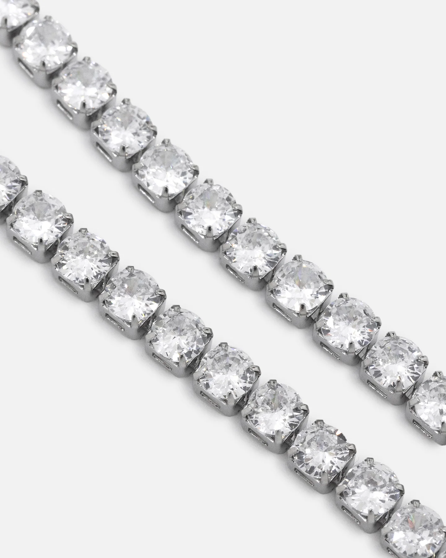 Saint Morta 5mm Tennis Chain Iced White Gold - Image 7
