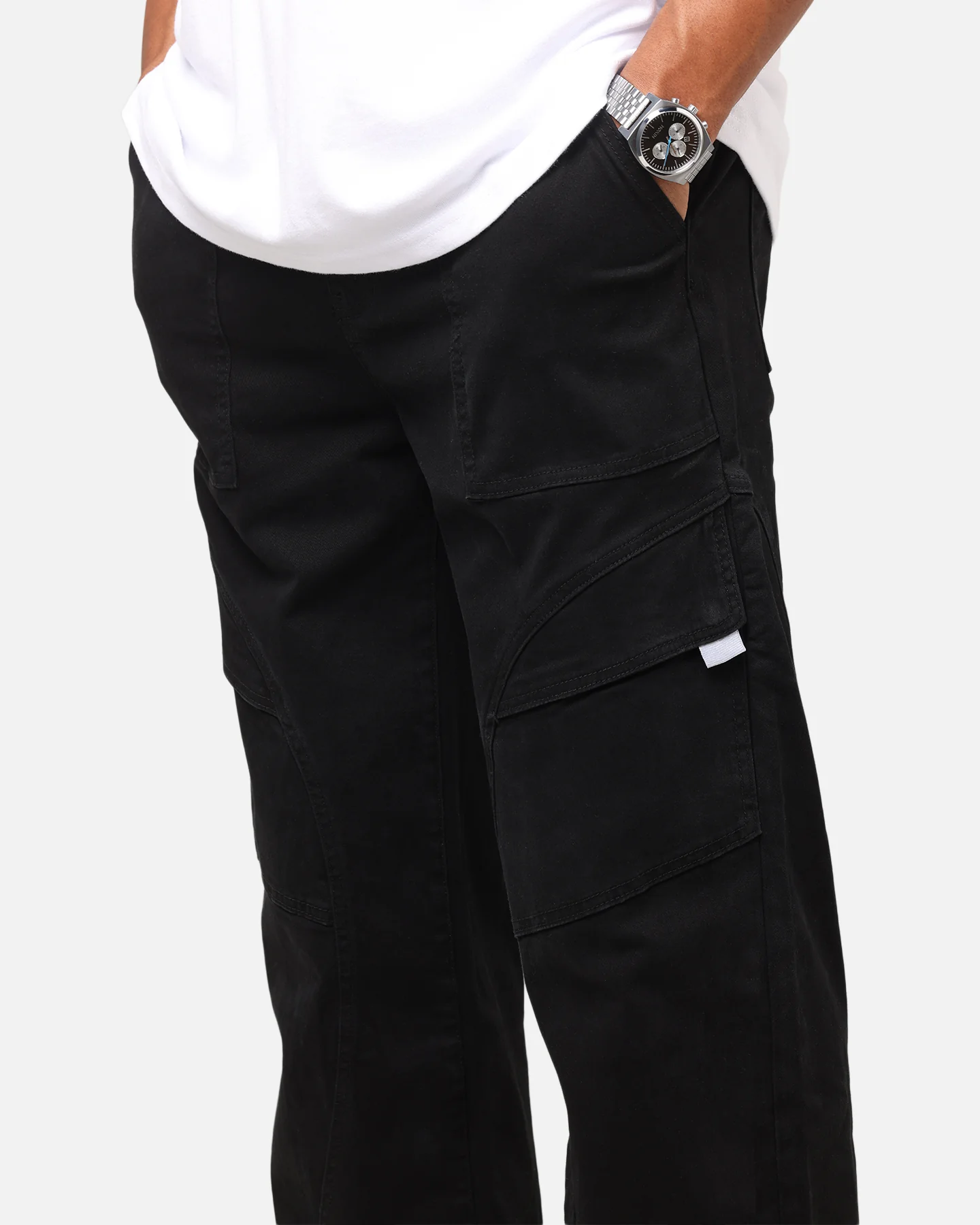 Saint Morta Aera Baggy Cargo Pants Vintage Black - Image 3