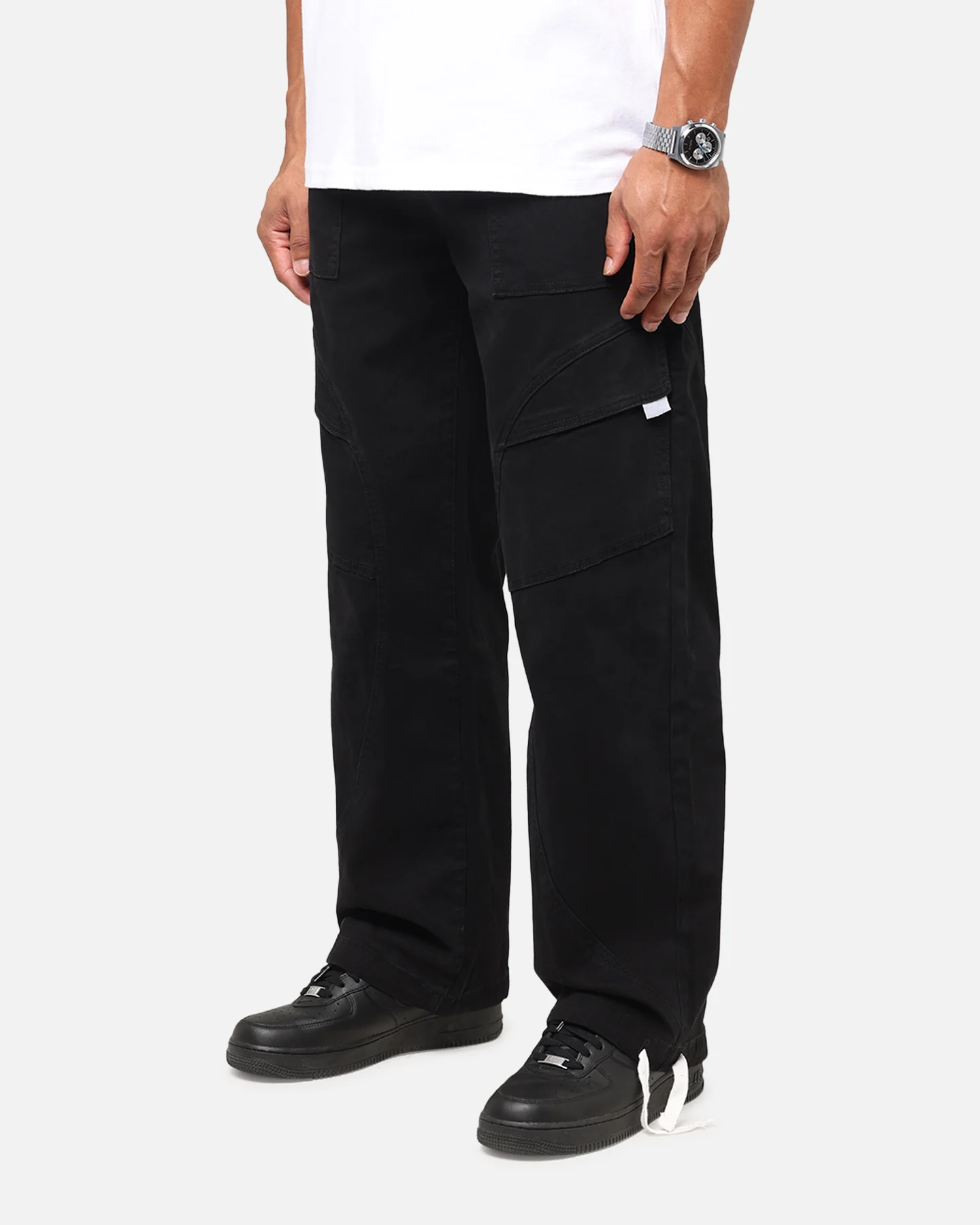 Saint Morta Aera Baggy Cargo Pants Vintage Black - Image 5
