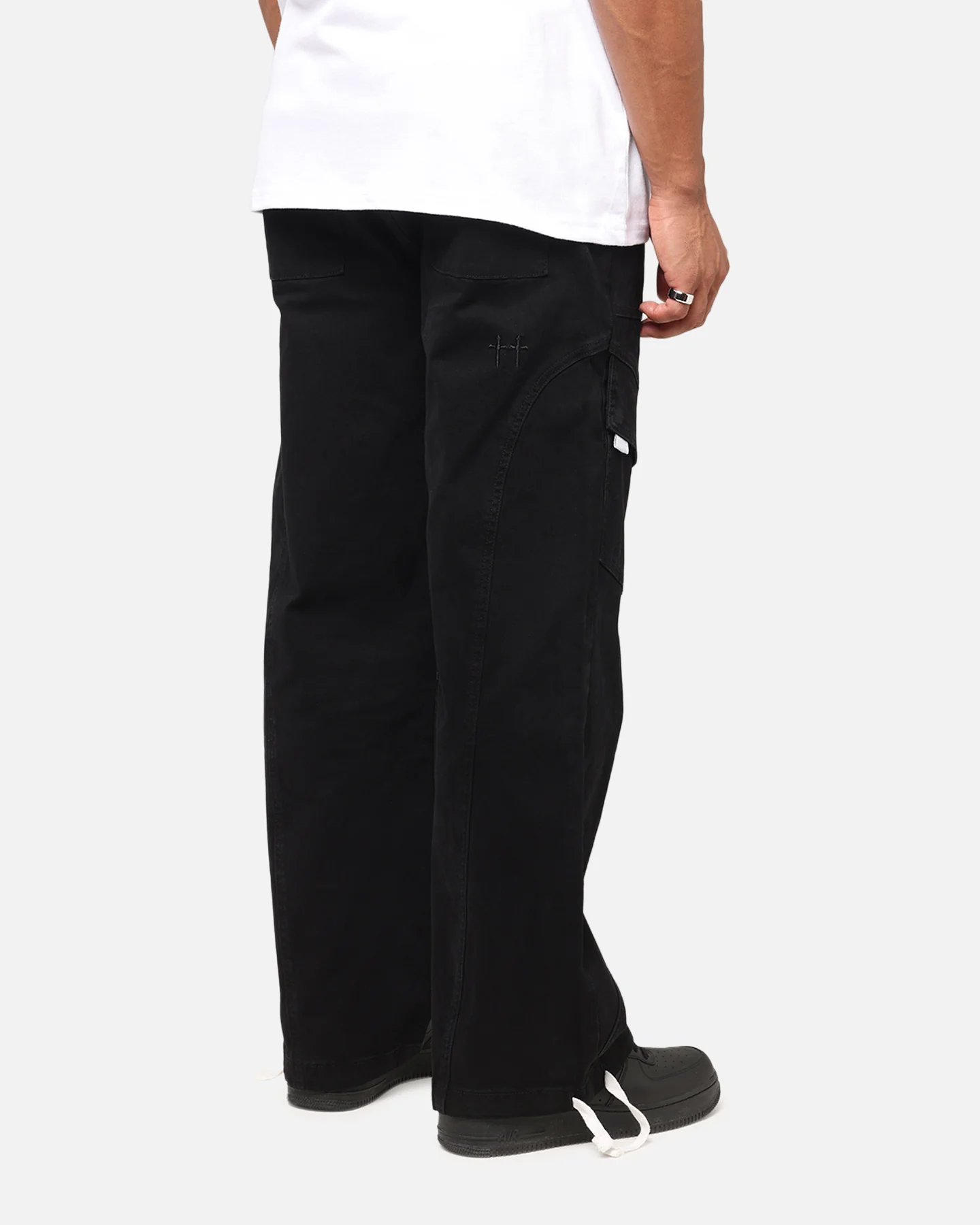 Saint Morta Aera Baggy Cargo Pants Vintage Black - Image 6