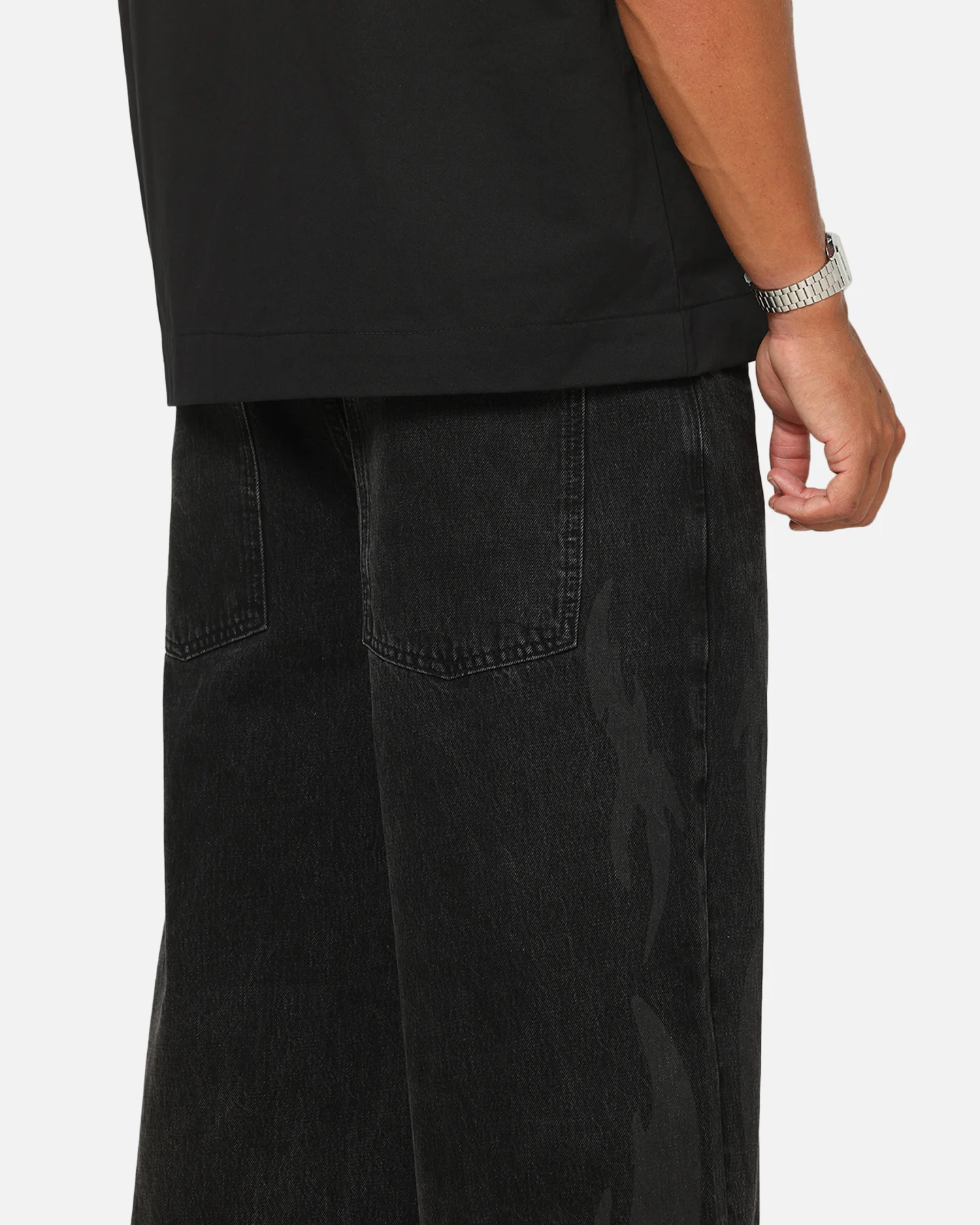 Saint Morta Amplus Infernal Rinse Jeans Black - Image 4