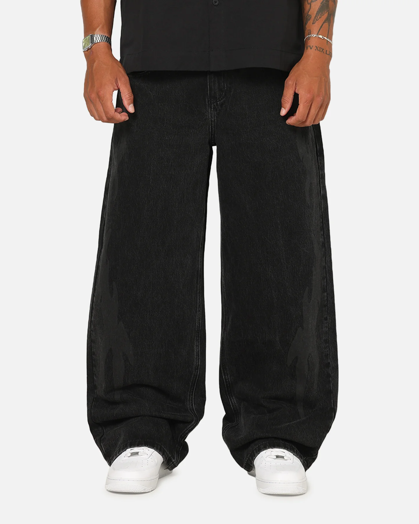 Saint Morta Amplus Infernal Rinse Jeans Black - Image 5