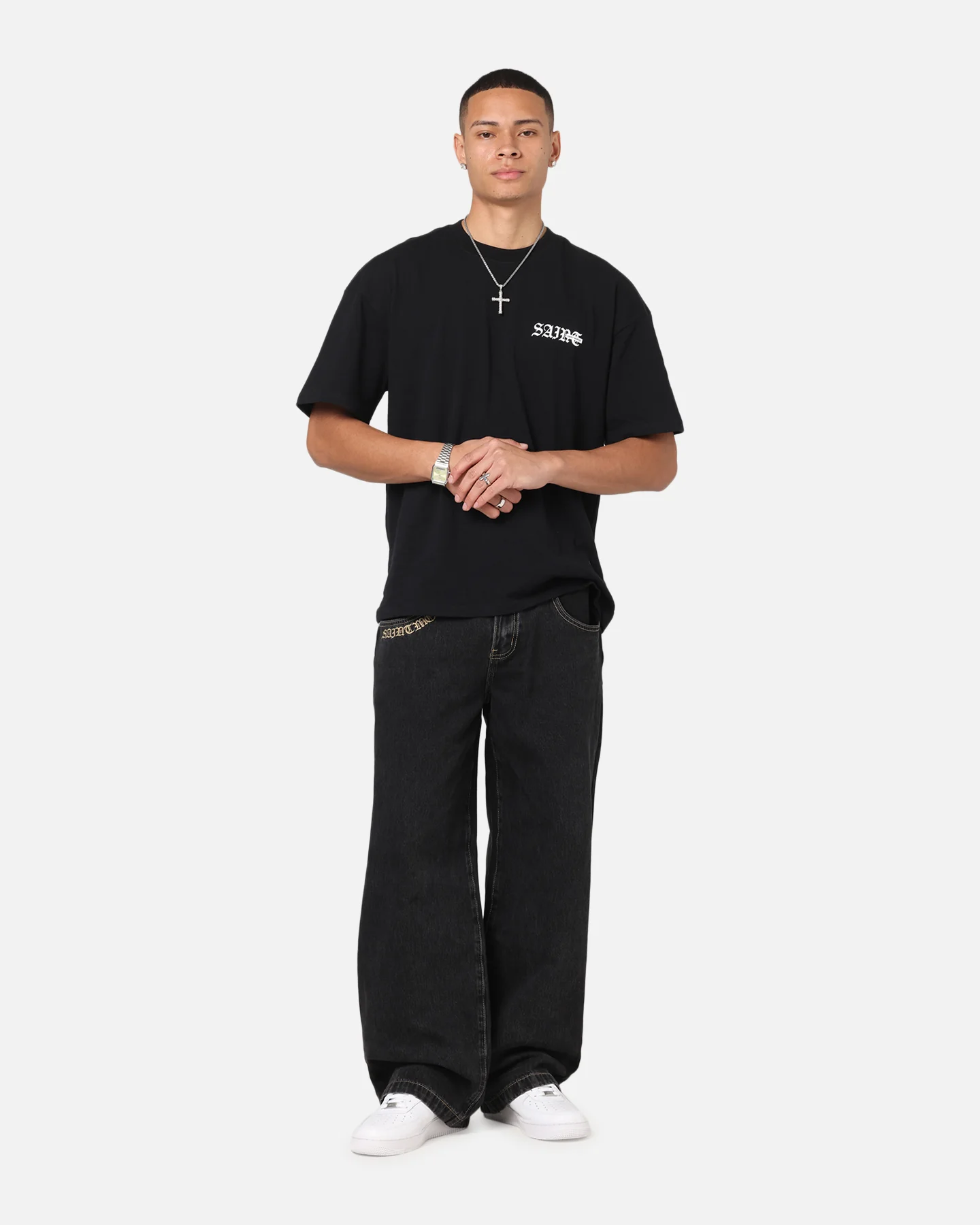 Saint Morta Amplus Rodeo Drive Recon Jeans Black Shadow - Image 2