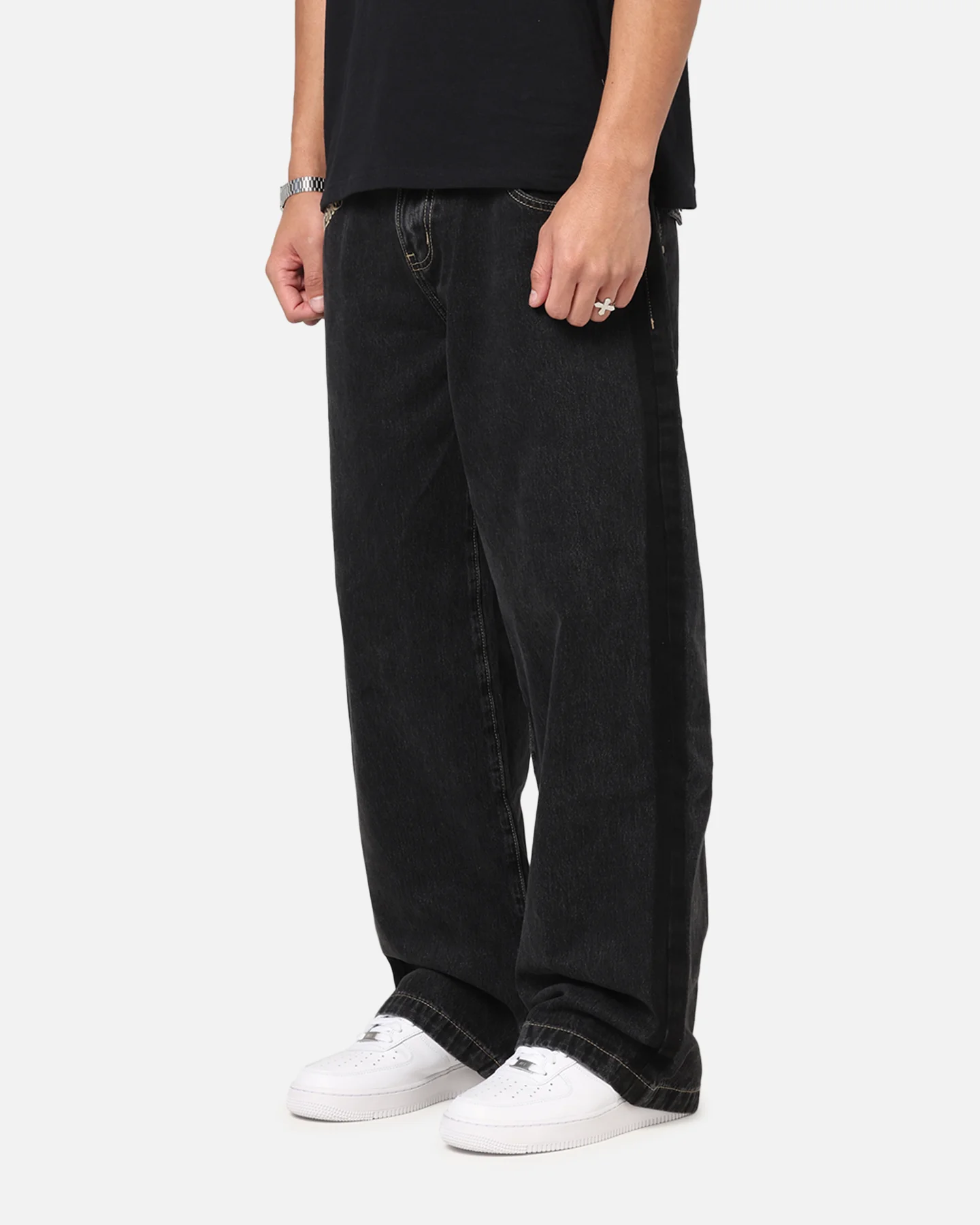 Saint Morta Amplus Rodeo Drive Recon Jeans Black Shadow - Image 6