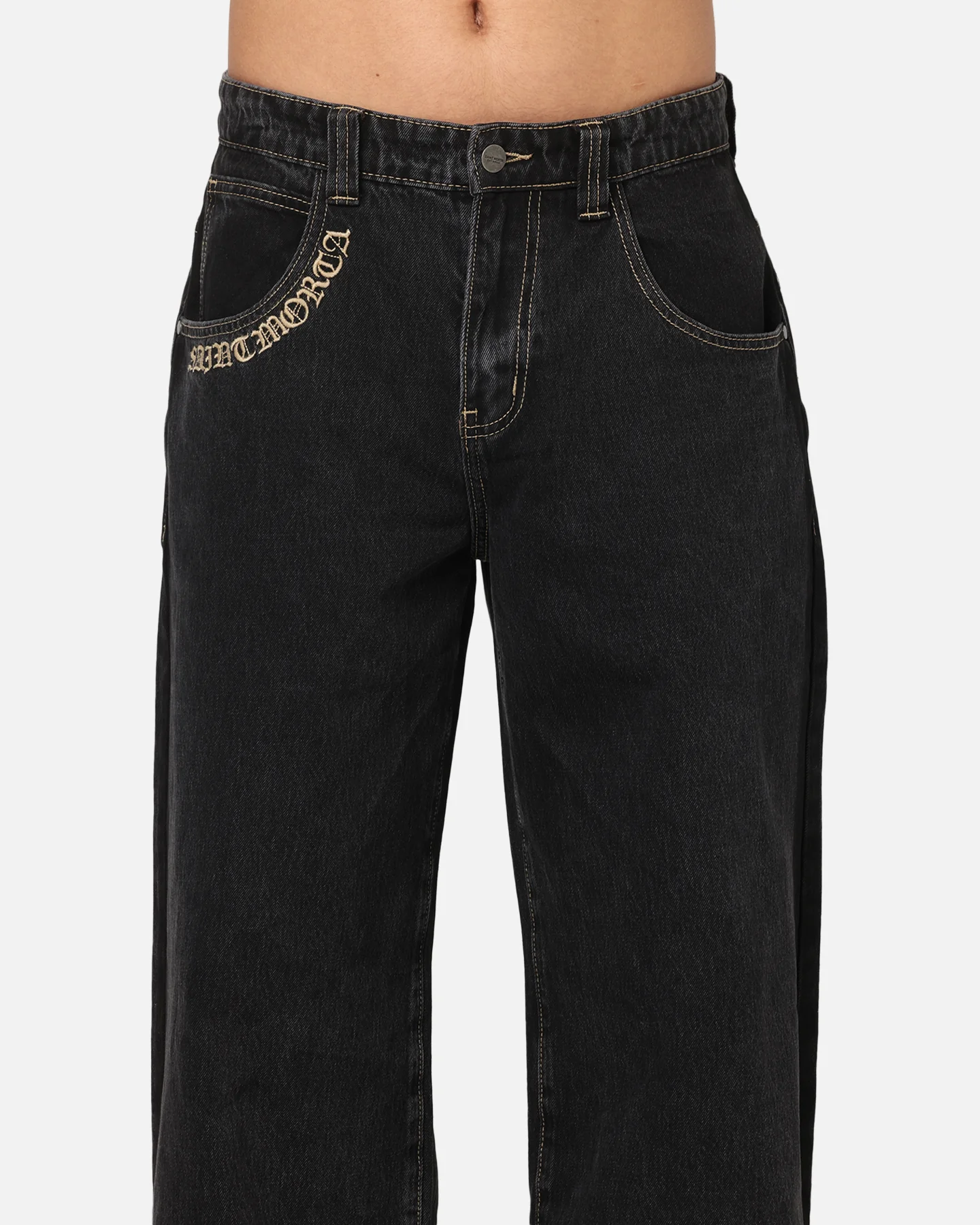 Saint Morta Amplus Rodeo Drive Recon Jeans Black Shadow - Image 7
