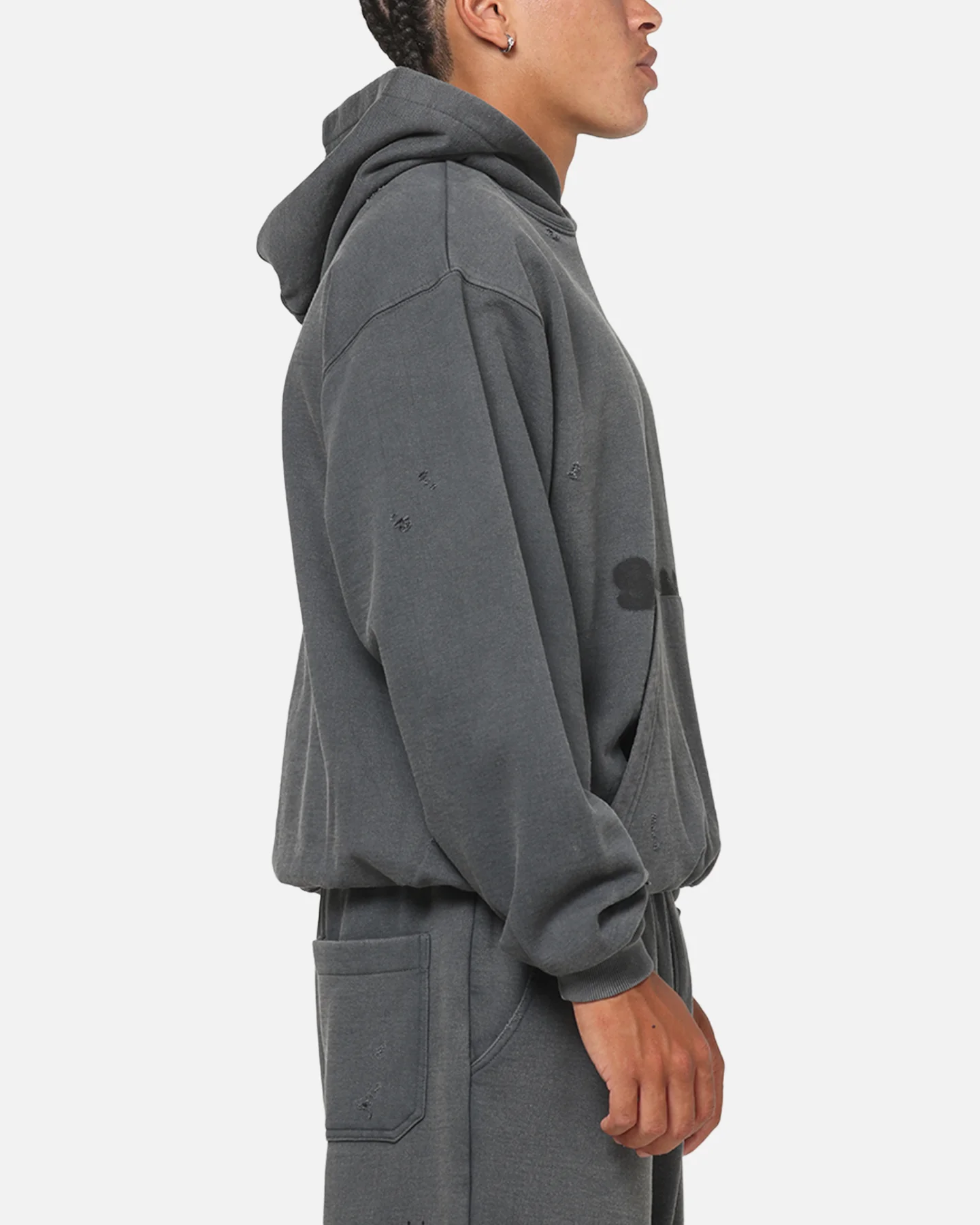 Saint Morta Apocalypse Boxy Hoodie Washed Charcoal - Image 4