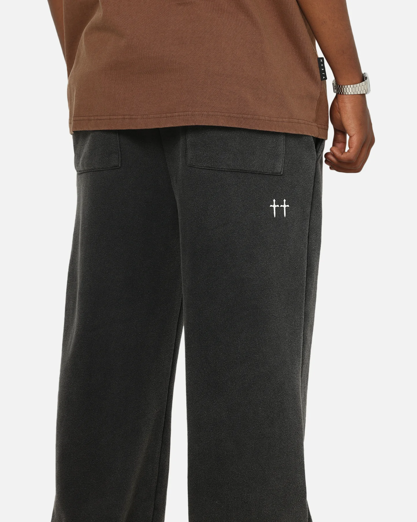 Saint Morta Archangel Sweatpants Black/Off White - Image 4