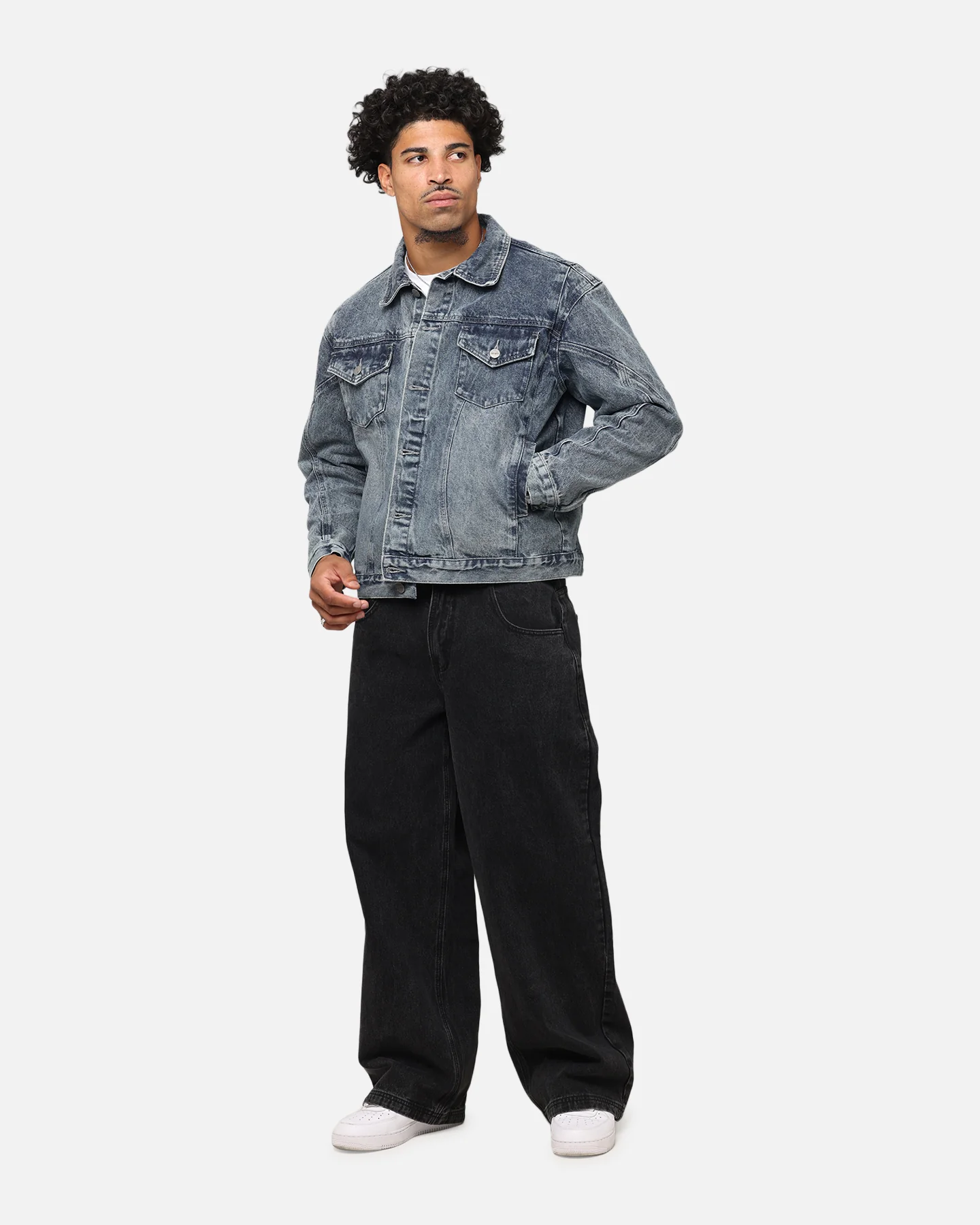 Saint Morta Armoury Denim Jacket Dirty Denim - Image 3