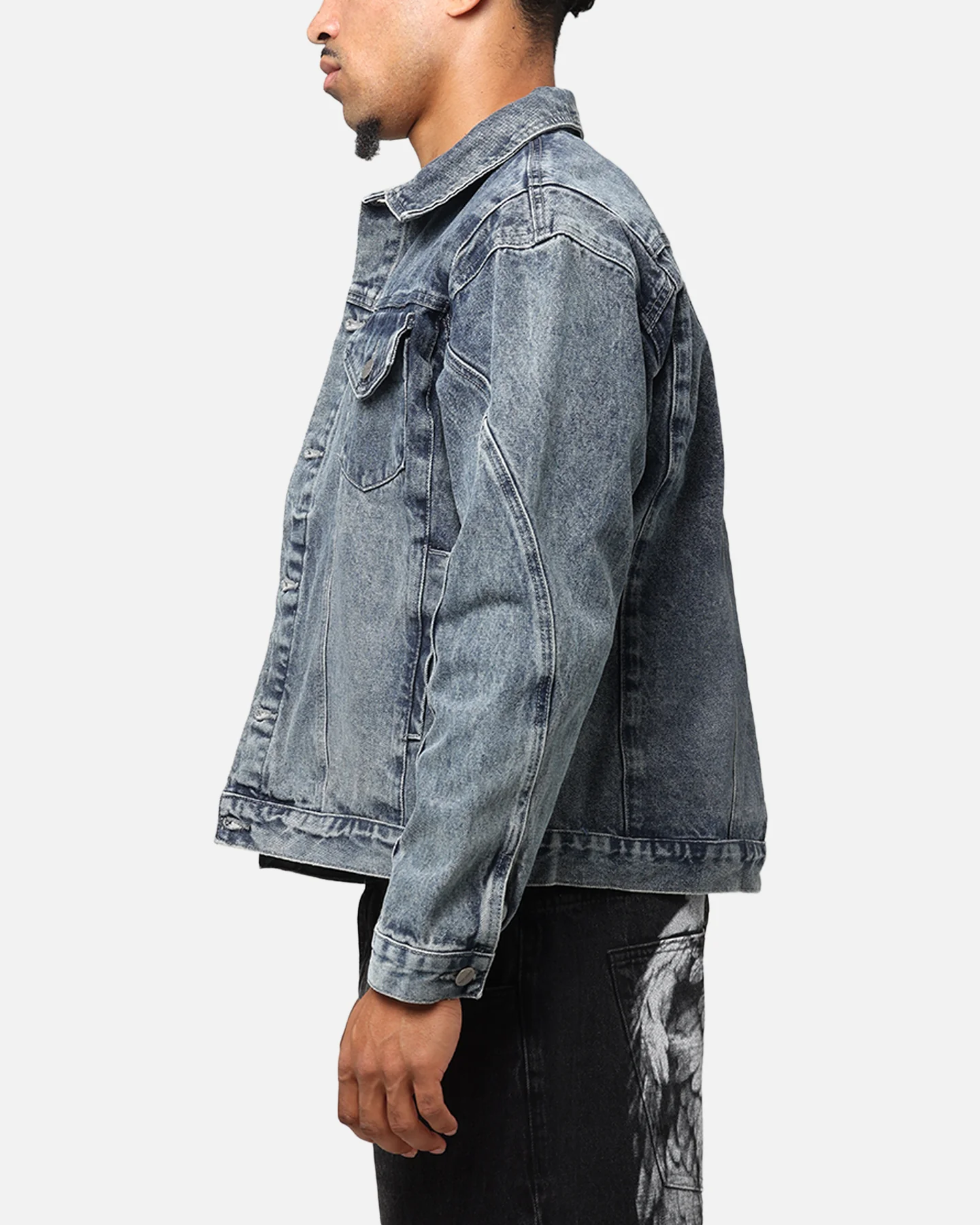 Saint Morta Armoury Denim Jacket Dirty Denim - Image 6