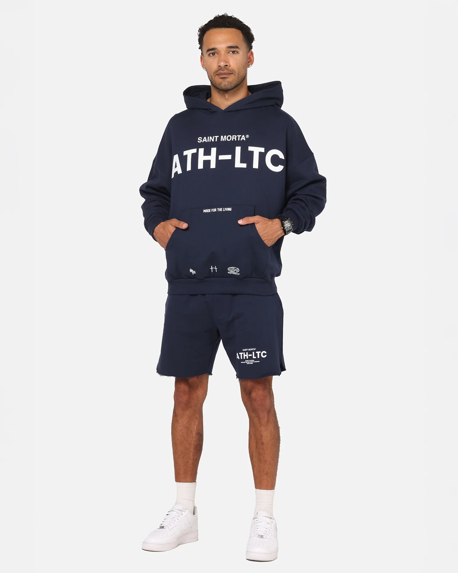 Saint Morta Athltc Hoodie Dark Royal - Image 2