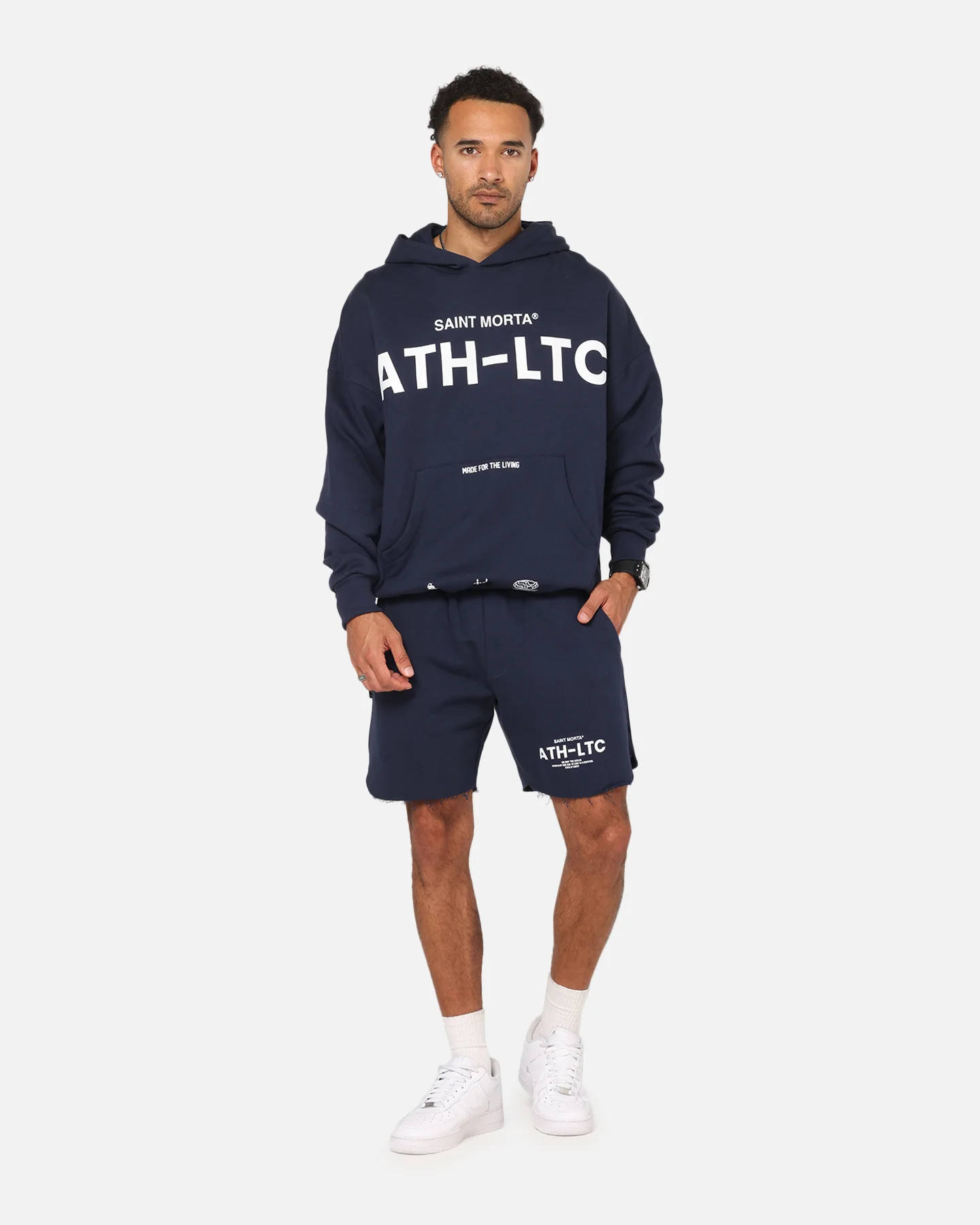 Saint Morta Athltc Hoodie Dark Royal - Image 4