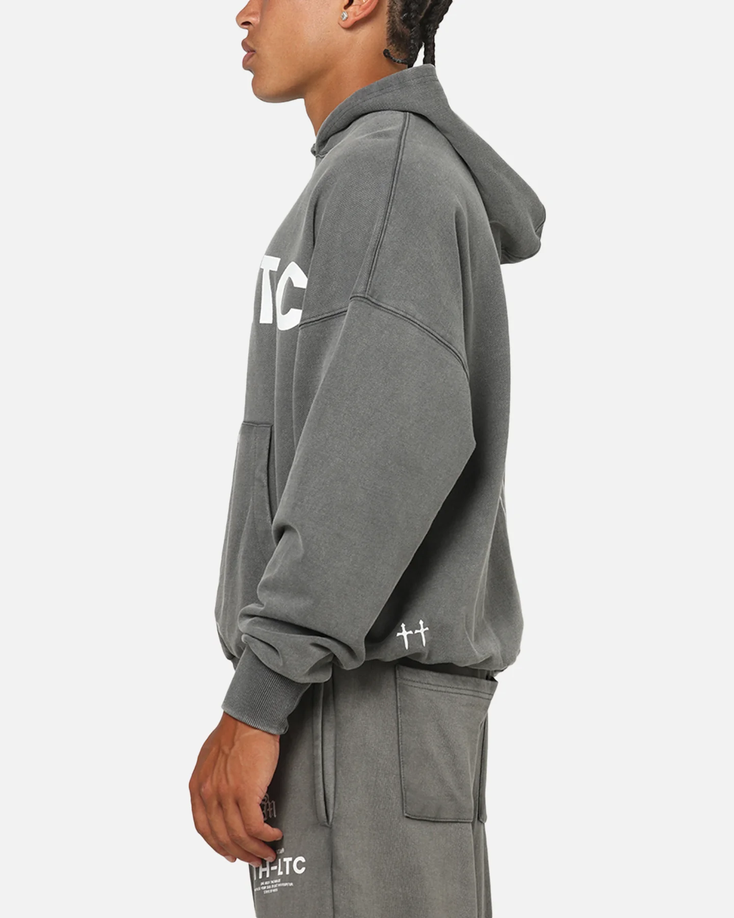 Saint Morta Athltc Hoodie Washed Charcoal - Image 6