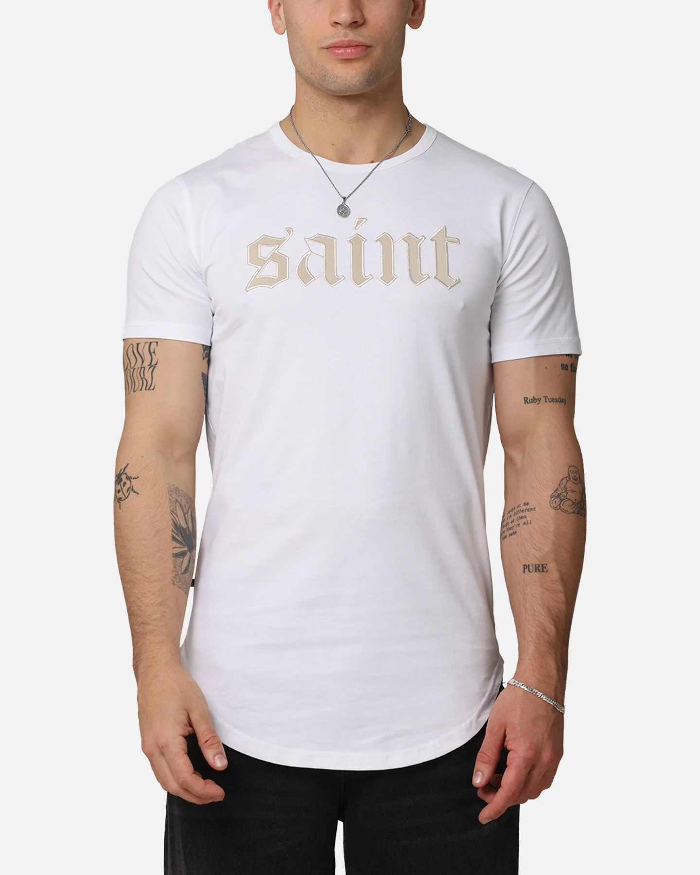 Saint Morta Cambronne Snake El Duplo T-Shirt White/Stone