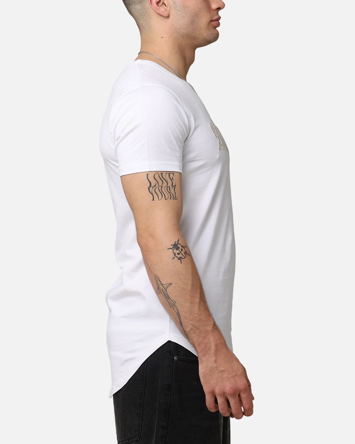 Saint Morta Cambronne Snake El Duplo T-Shirt White/Stone - Image 4