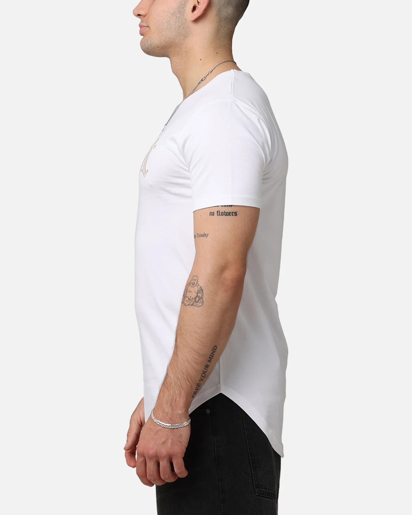 Saint Morta Cambronne Snake El Duplo T-Shirt White/Stone - Image 5