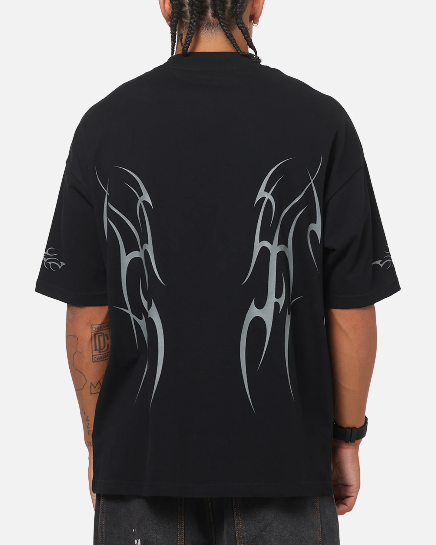 Saint Morta Consortium Boxy T-Shirt Black - Image 3