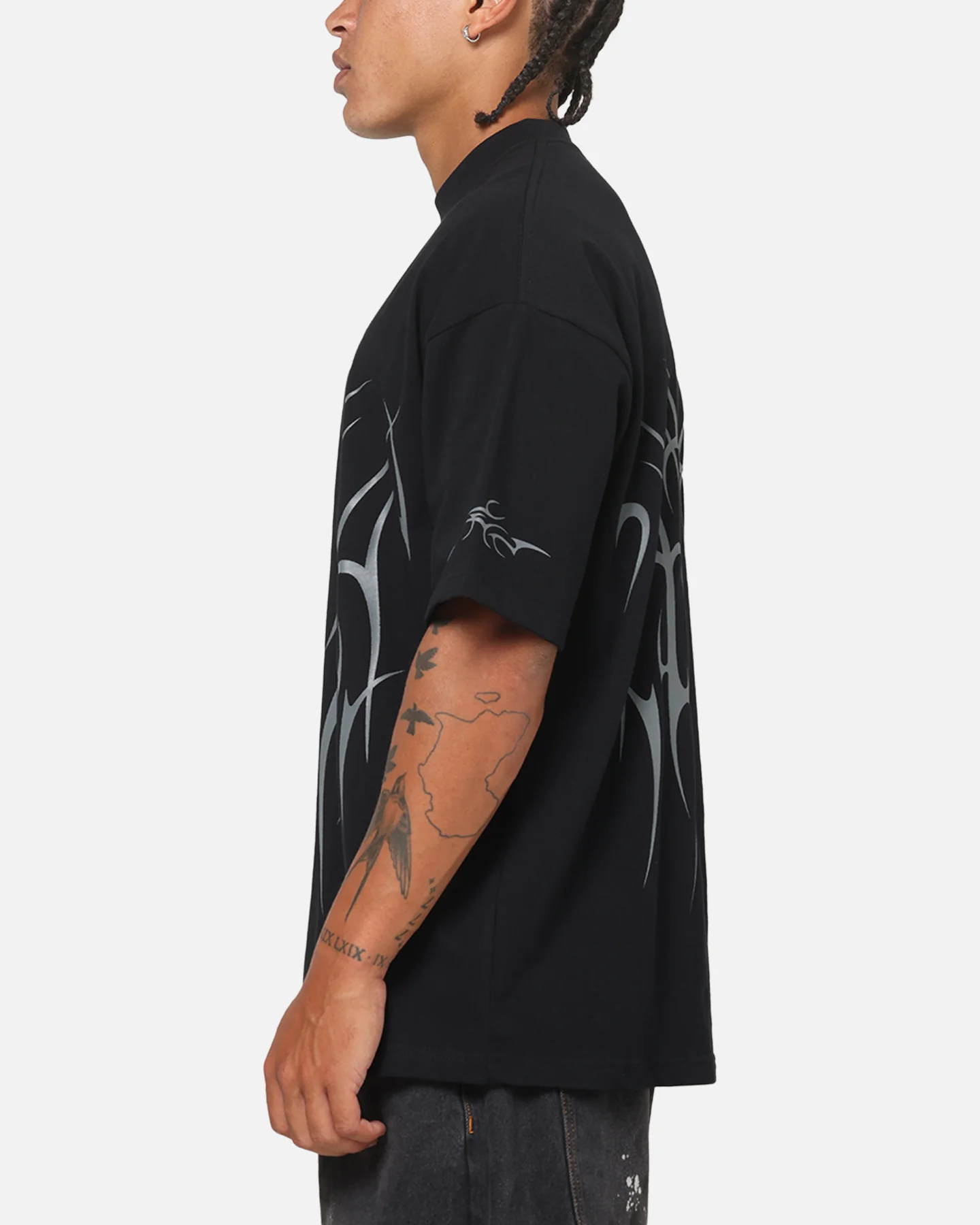 Saint Morta Consortium Boxy T-Shirt Black - Image 5