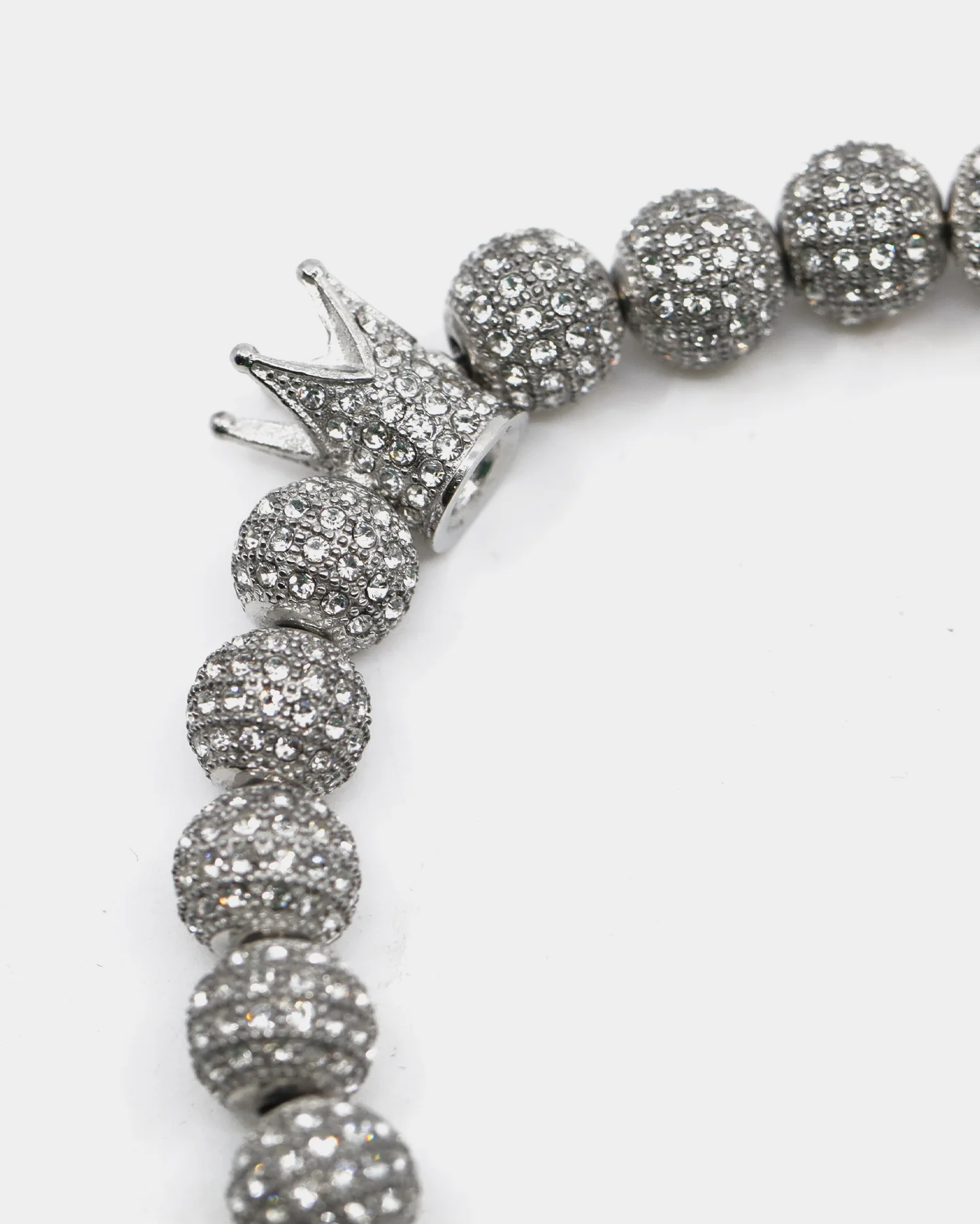 Saint Morta Crown Bracelet Iced White Gold - Image 6