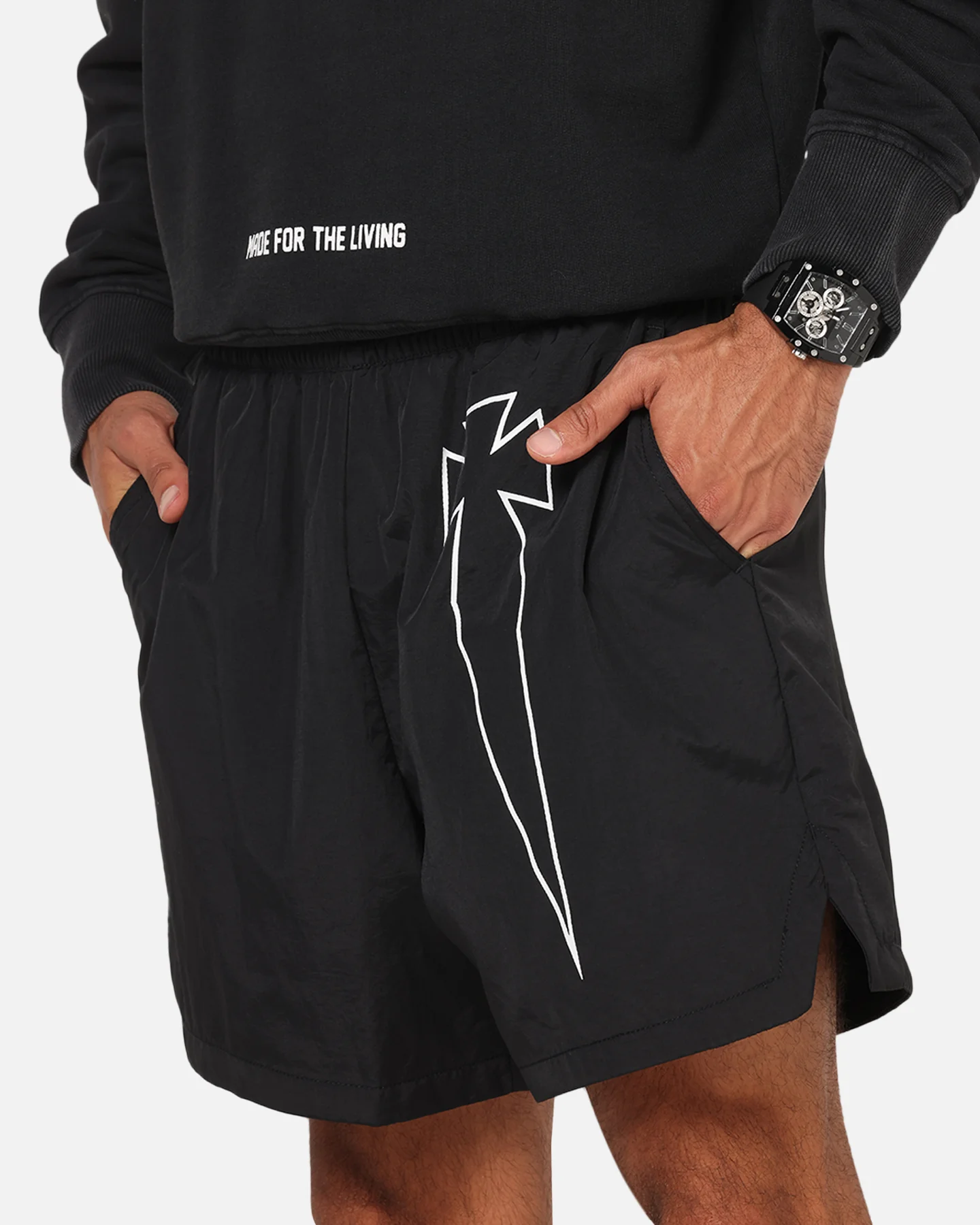 Saint Morta Dagger Sport Beach Shorts Black - Image 3