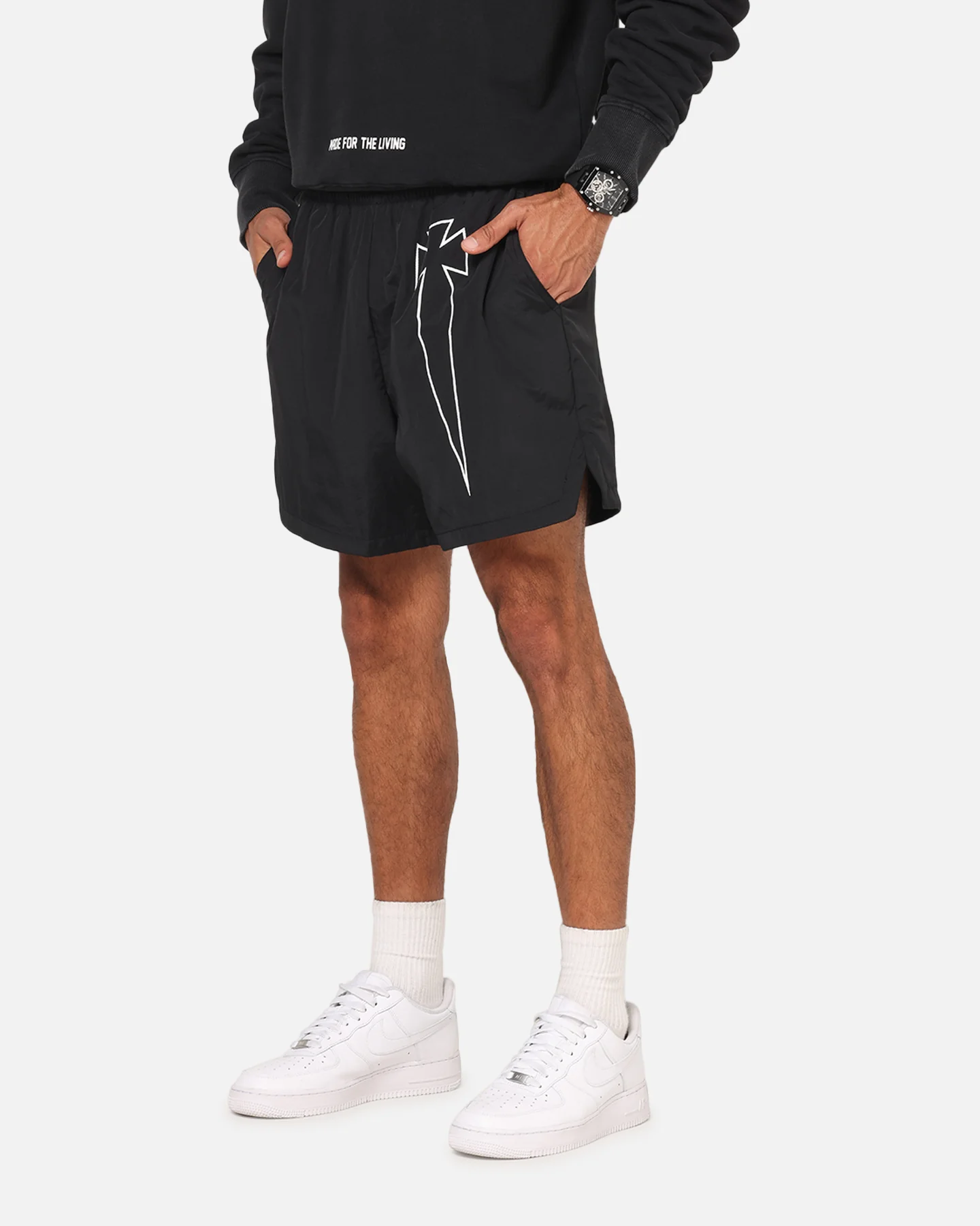 Saint Morta Dagger Sport Beach Shorts Black - Image 5