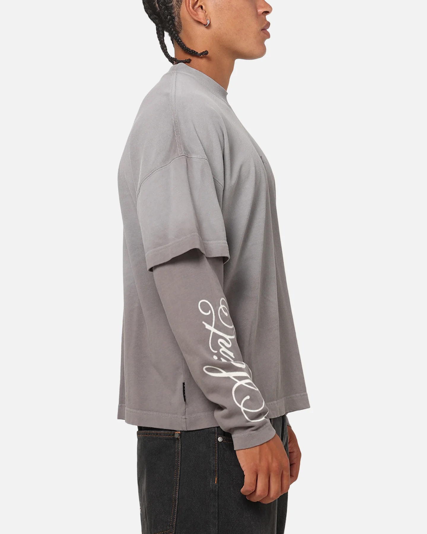 Saint Morta Divine Regiment Long Sleeve T-Shirt White/Grey - Image 4