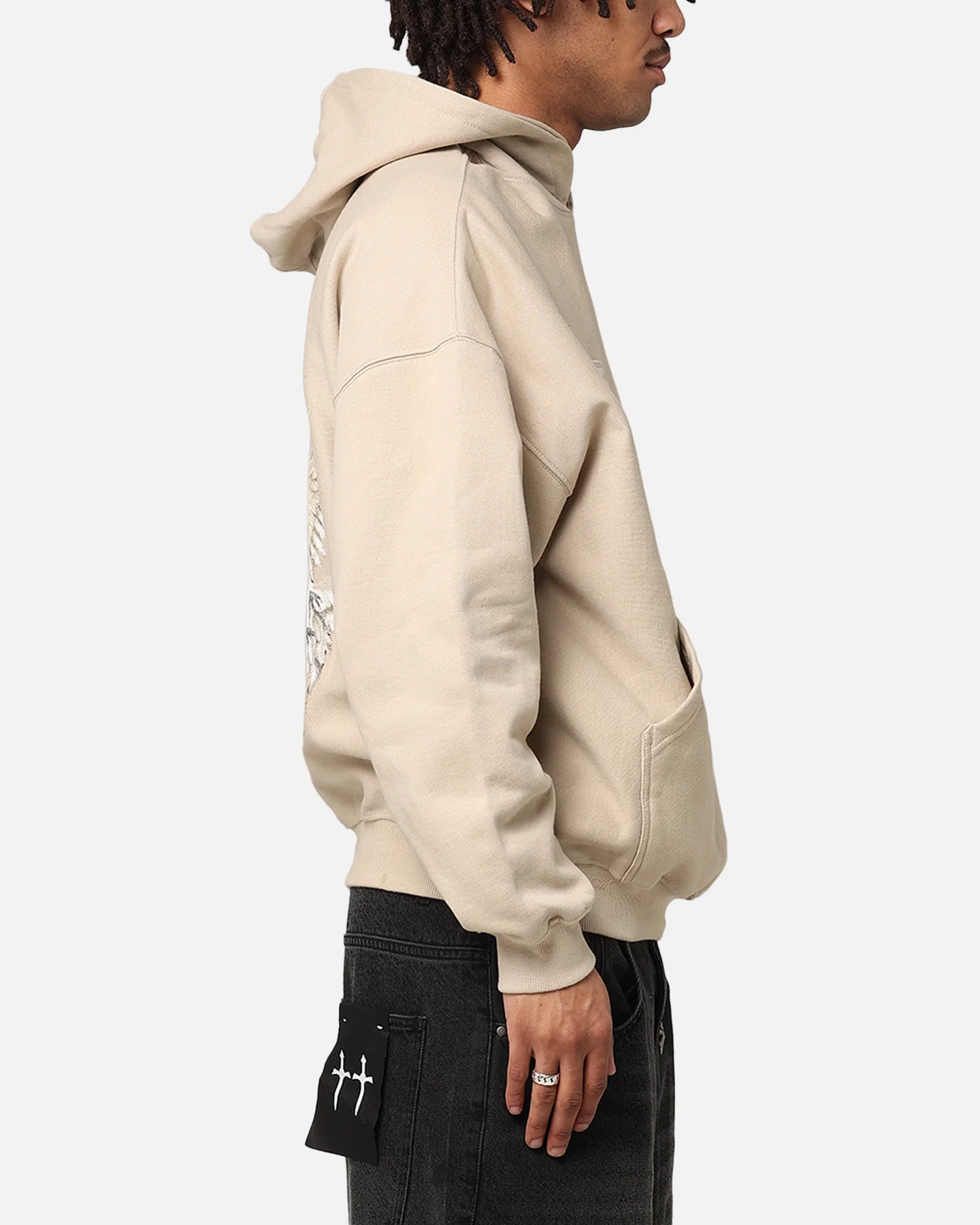 Saint Morta Doves Vintage Hoodie Stone - Image 5