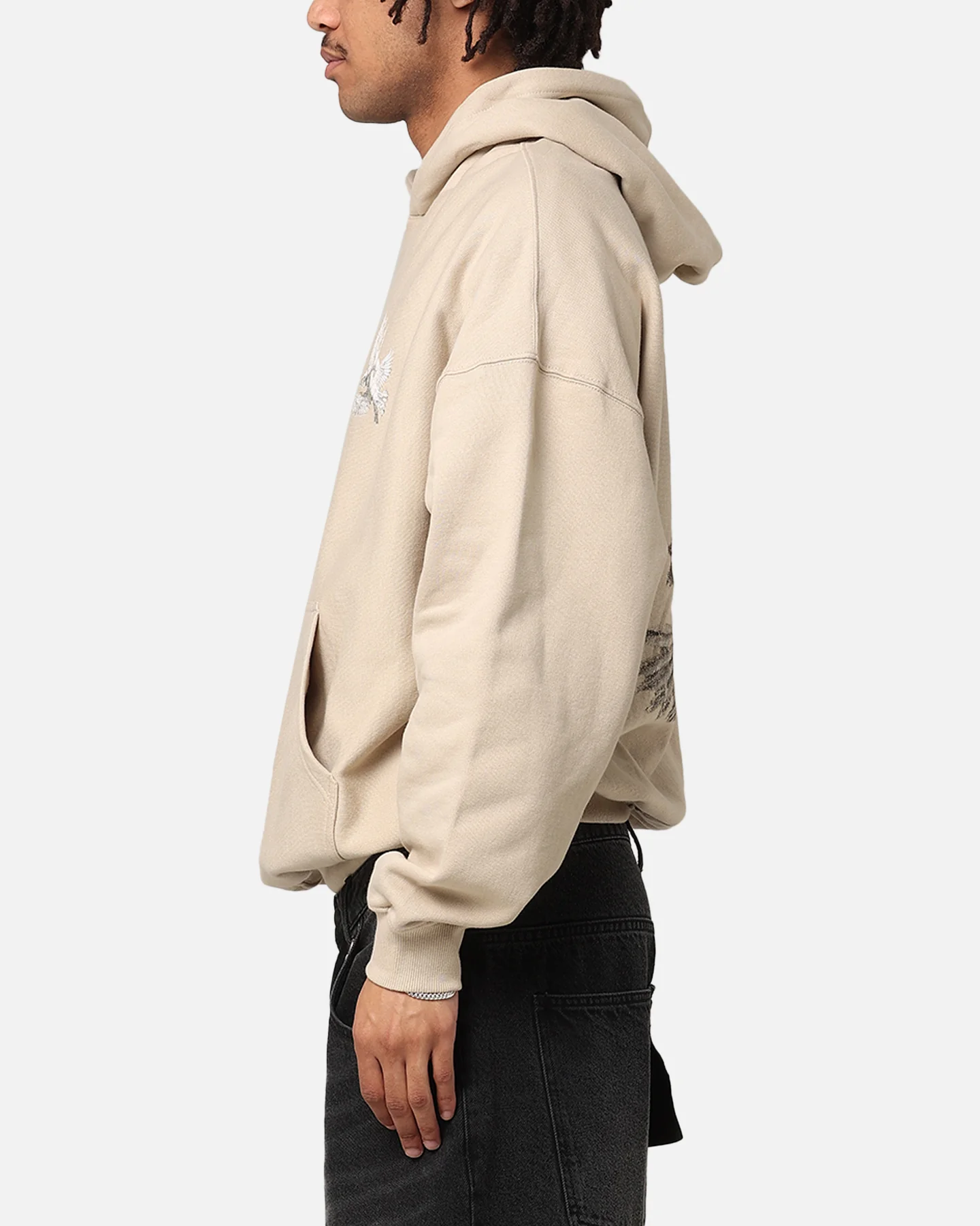 Saint Morta Doves Vintage Hoodie Stone - Image 6