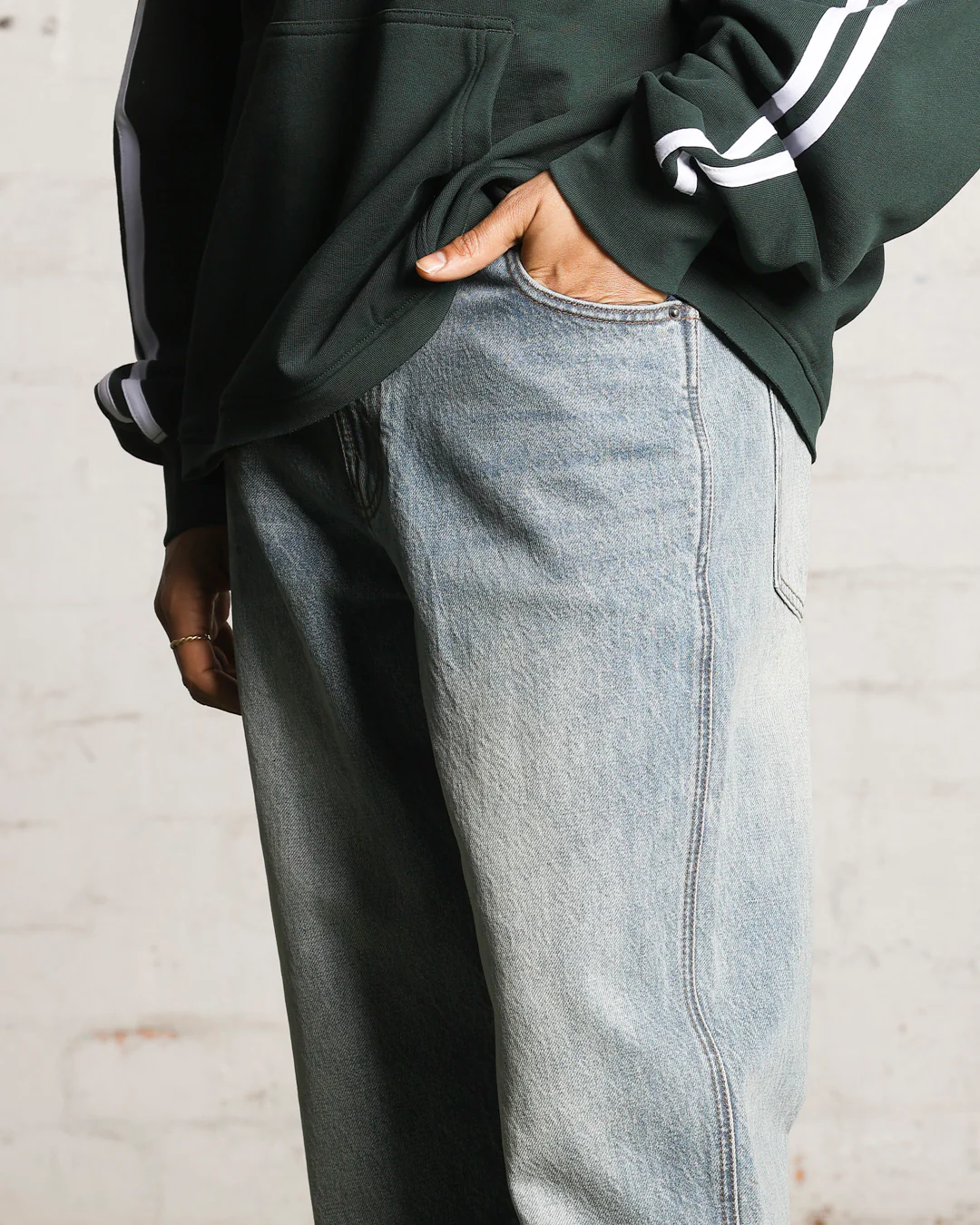 Saint Morta Empire Relaxed Jeans Vintage Blue - Image 4