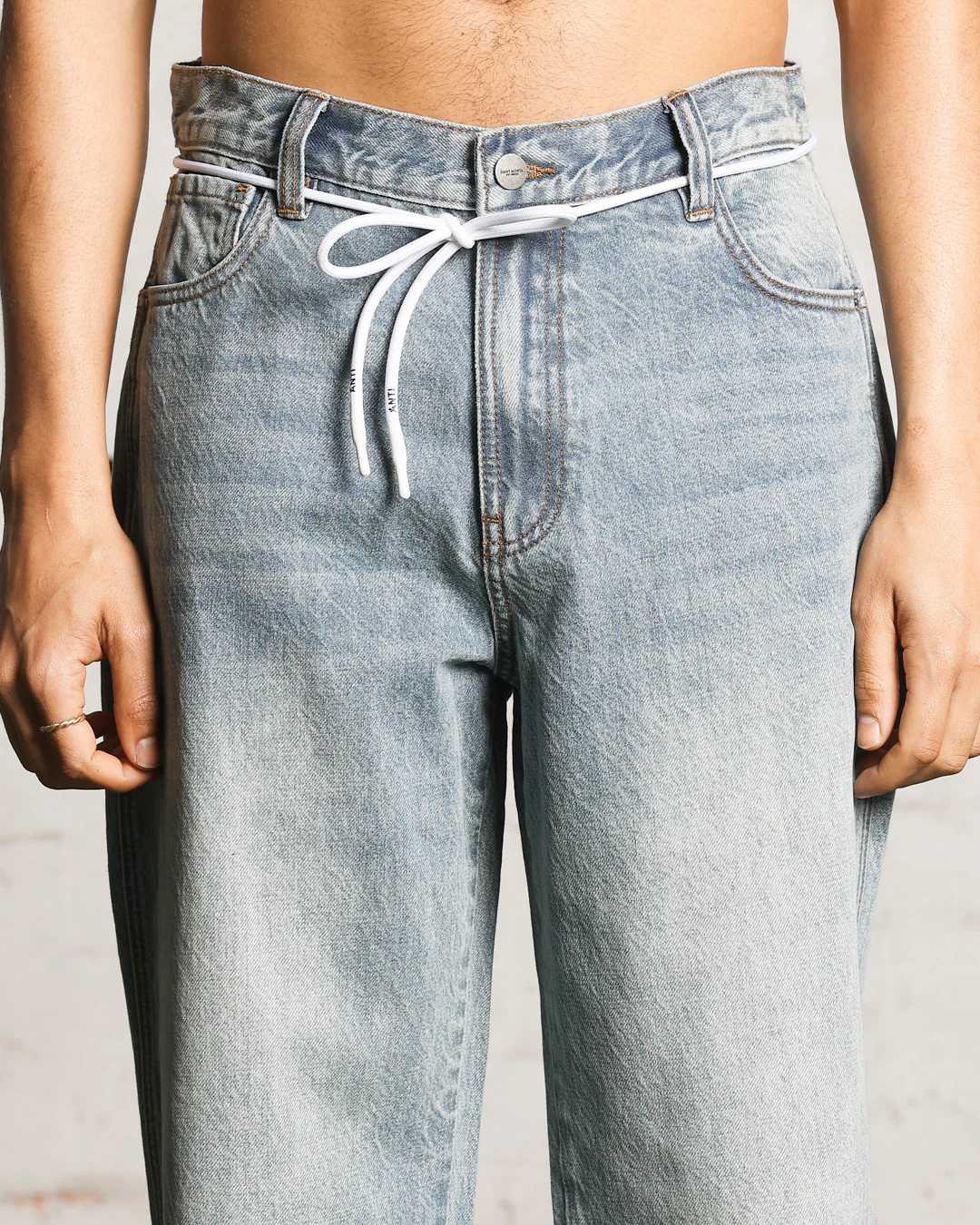 Saint Morta Empire Relaxed Jeans Vintage Blue - Image 7