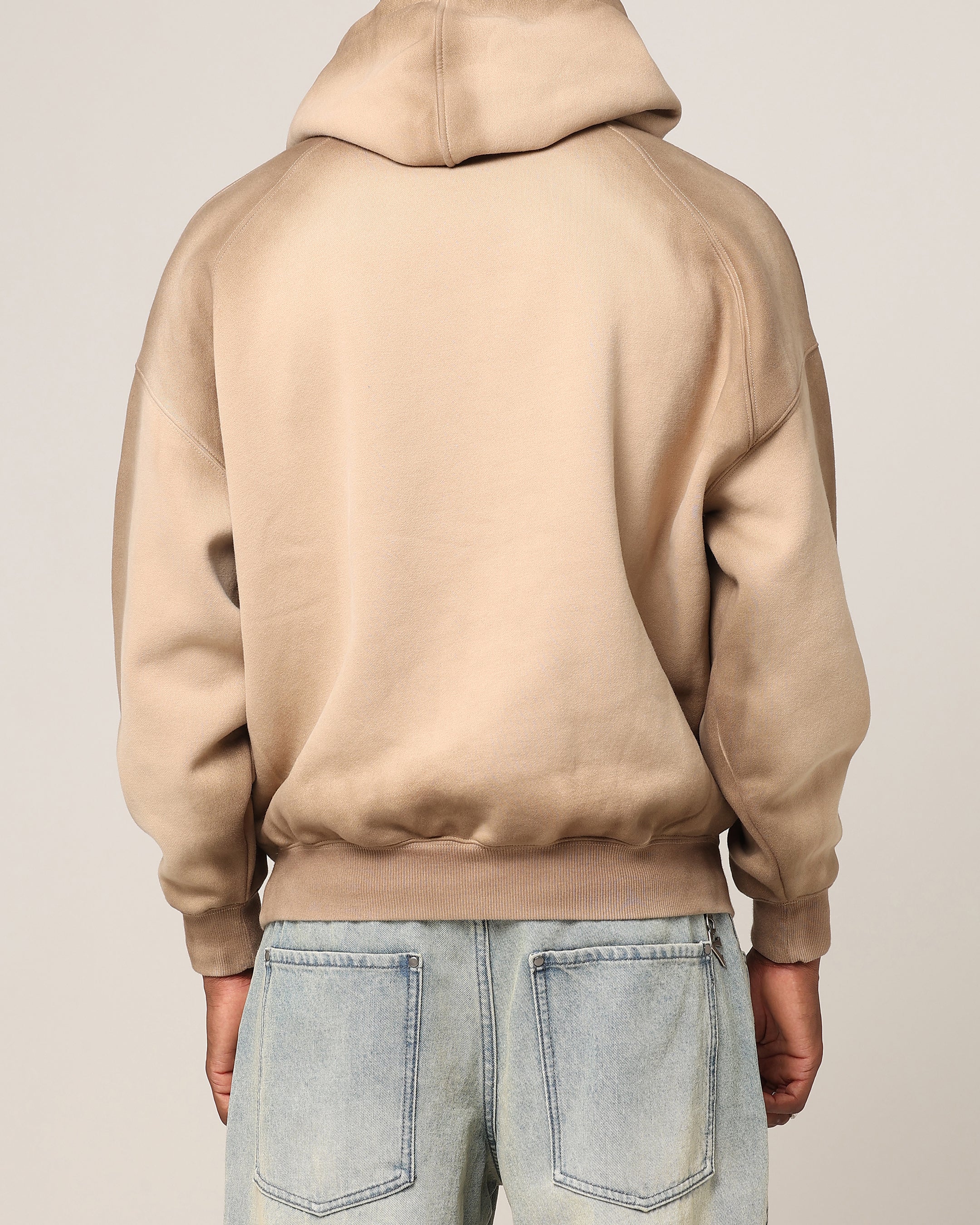 Saint Morta Faded Motor Hoodie Stone - Image 3