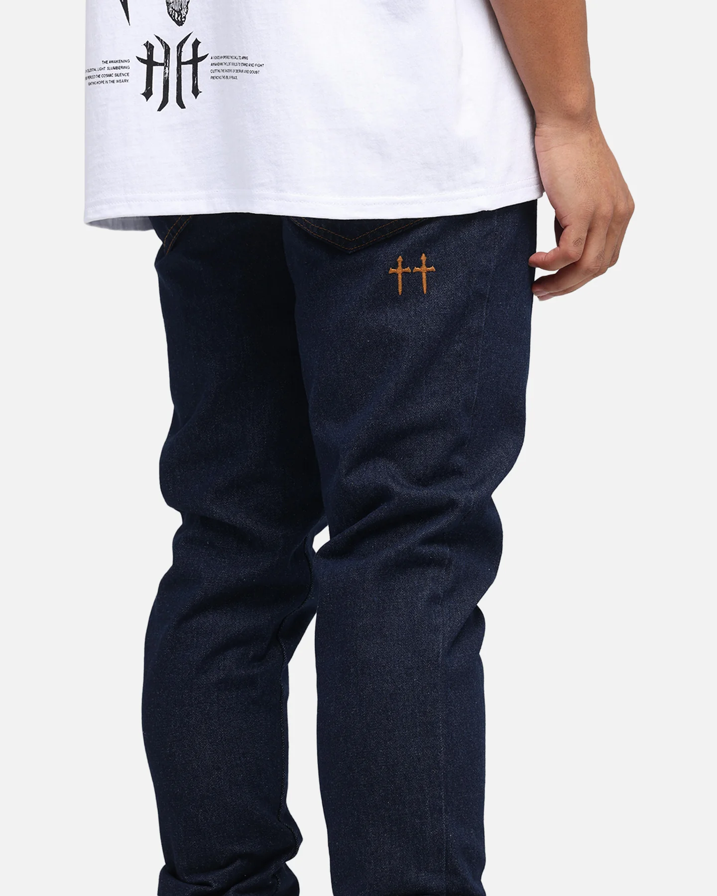 Saint Morta Fimi Jeans Indigo/Tan - Image 3