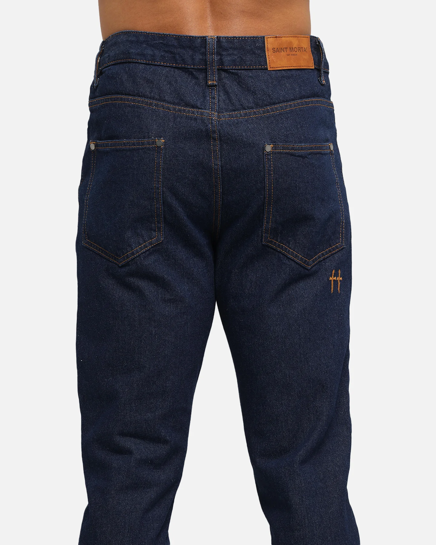 Saint Morta Fimi Jeans Indigo/Tan - Image 8