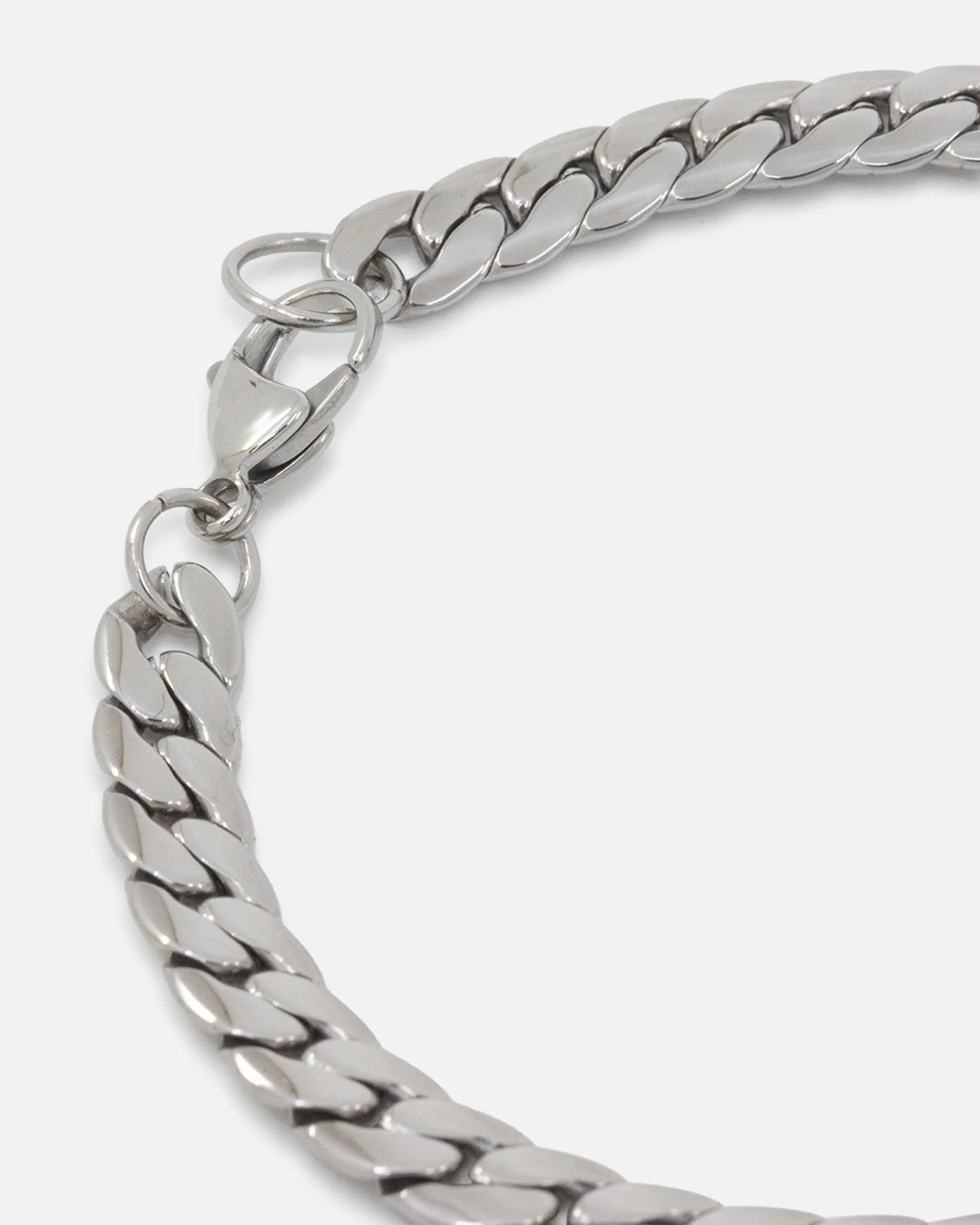 Saint Morta Flat Cuban Snake Bracelet Stainless Steel - Image 2
