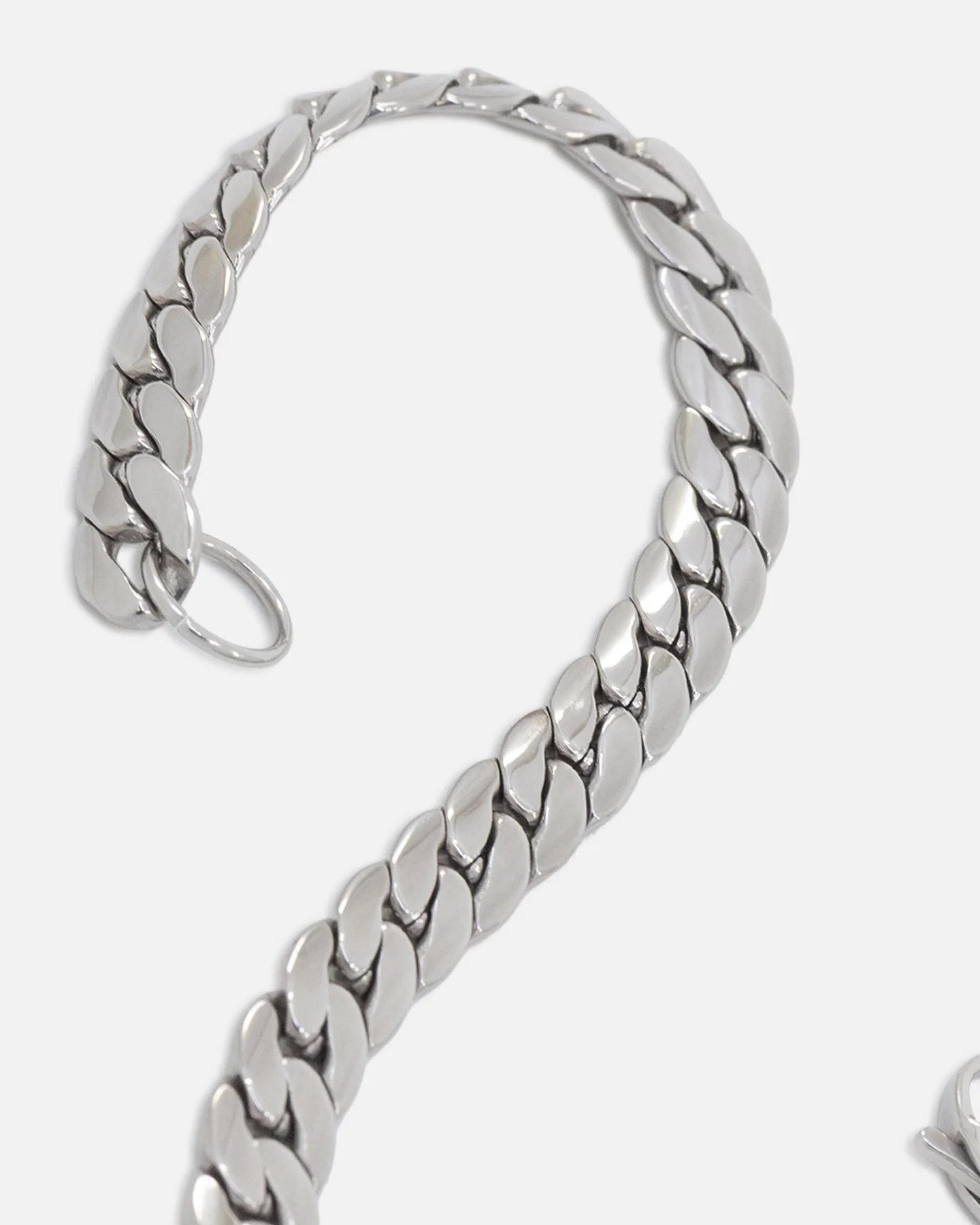 Saint Morta Flat Cuban Snake Bracelet Stainless Steel - Image 6