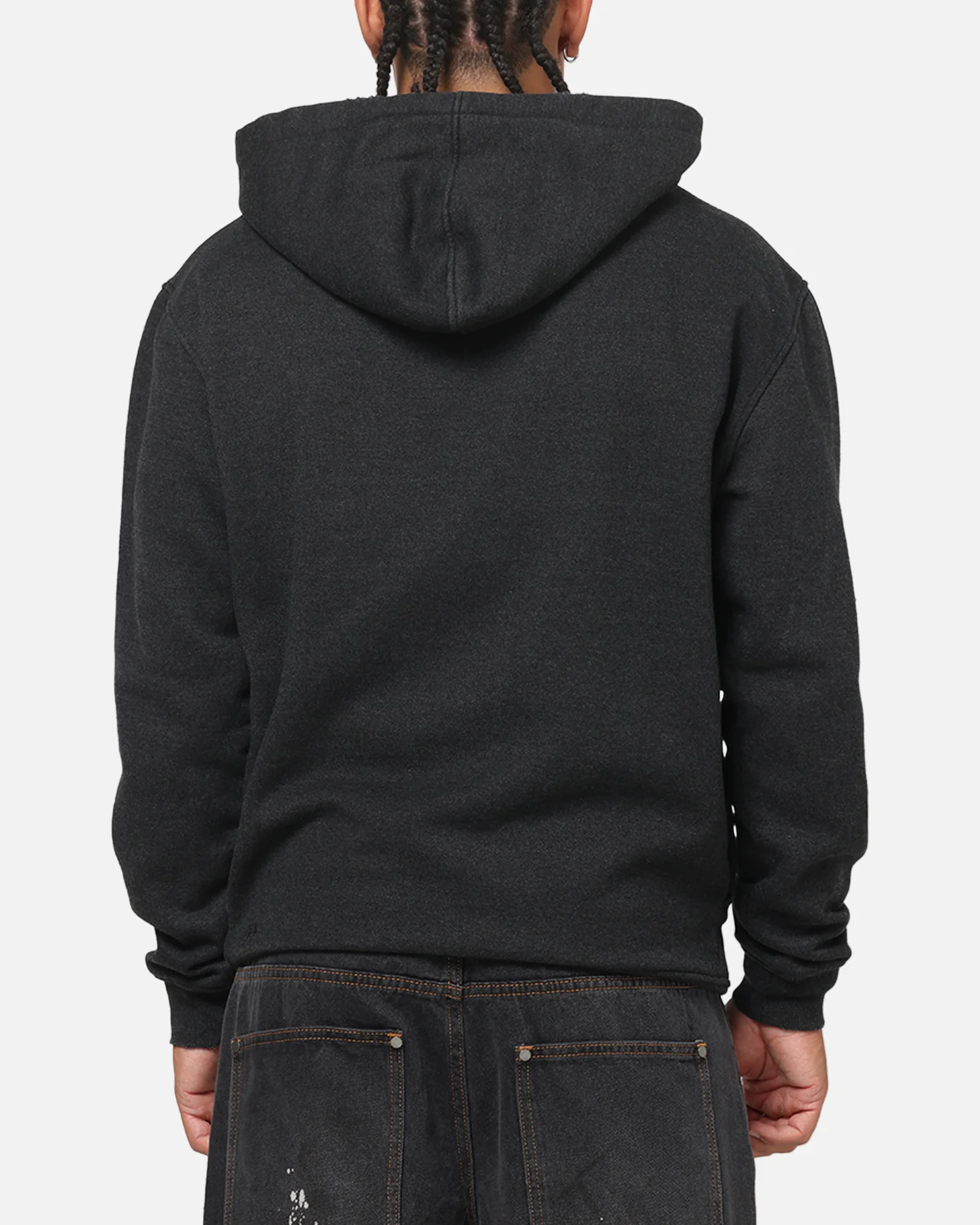 Saint Morta Heavens Kitchen Boxy Hoodie Black Wash - Image 3